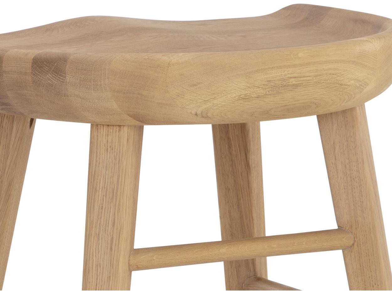 Sunpan Dominic Light Oak Wood Bar Stool