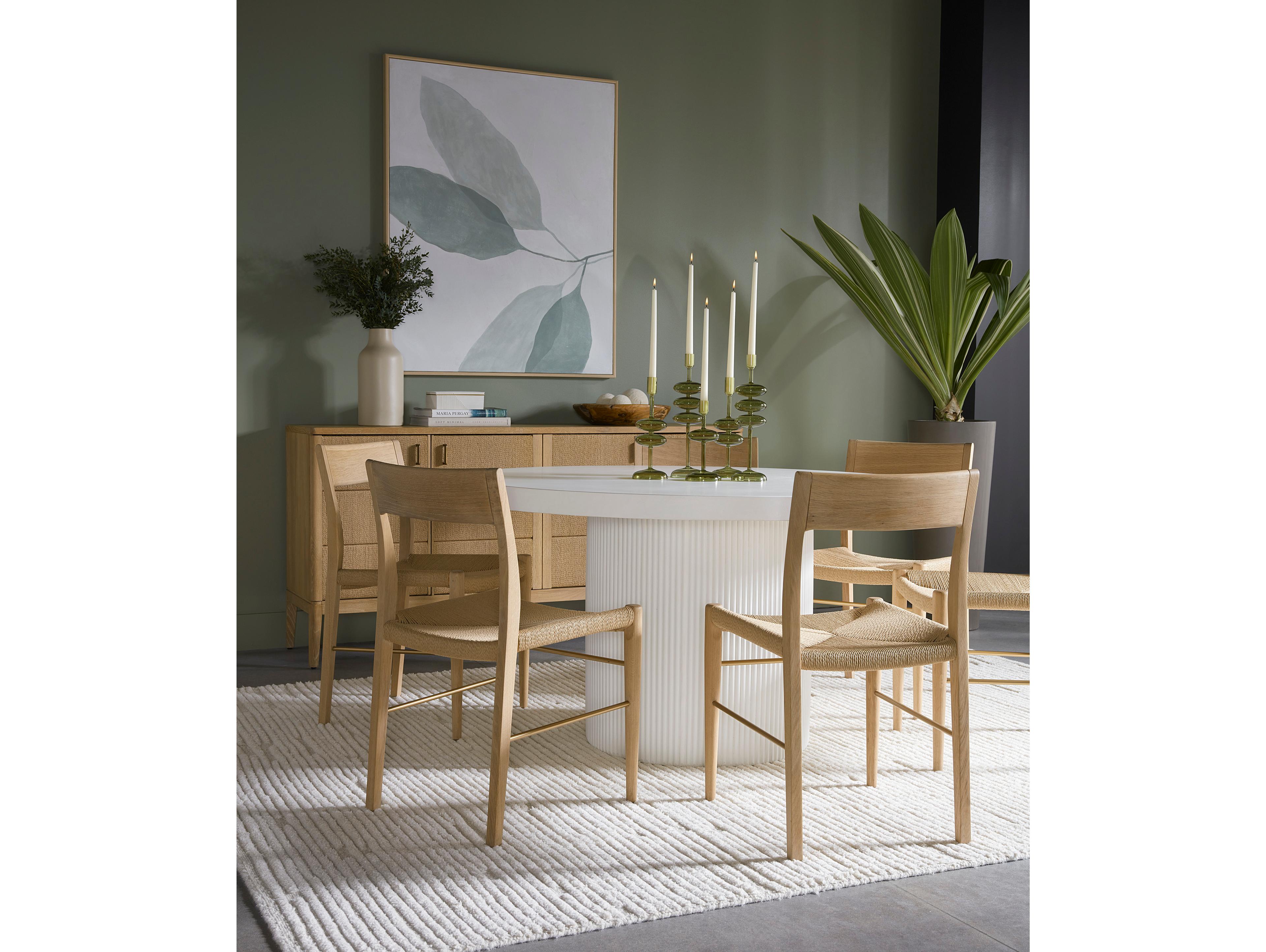 Sunpan Bondi Oak Wood Brown Side Dining Chair