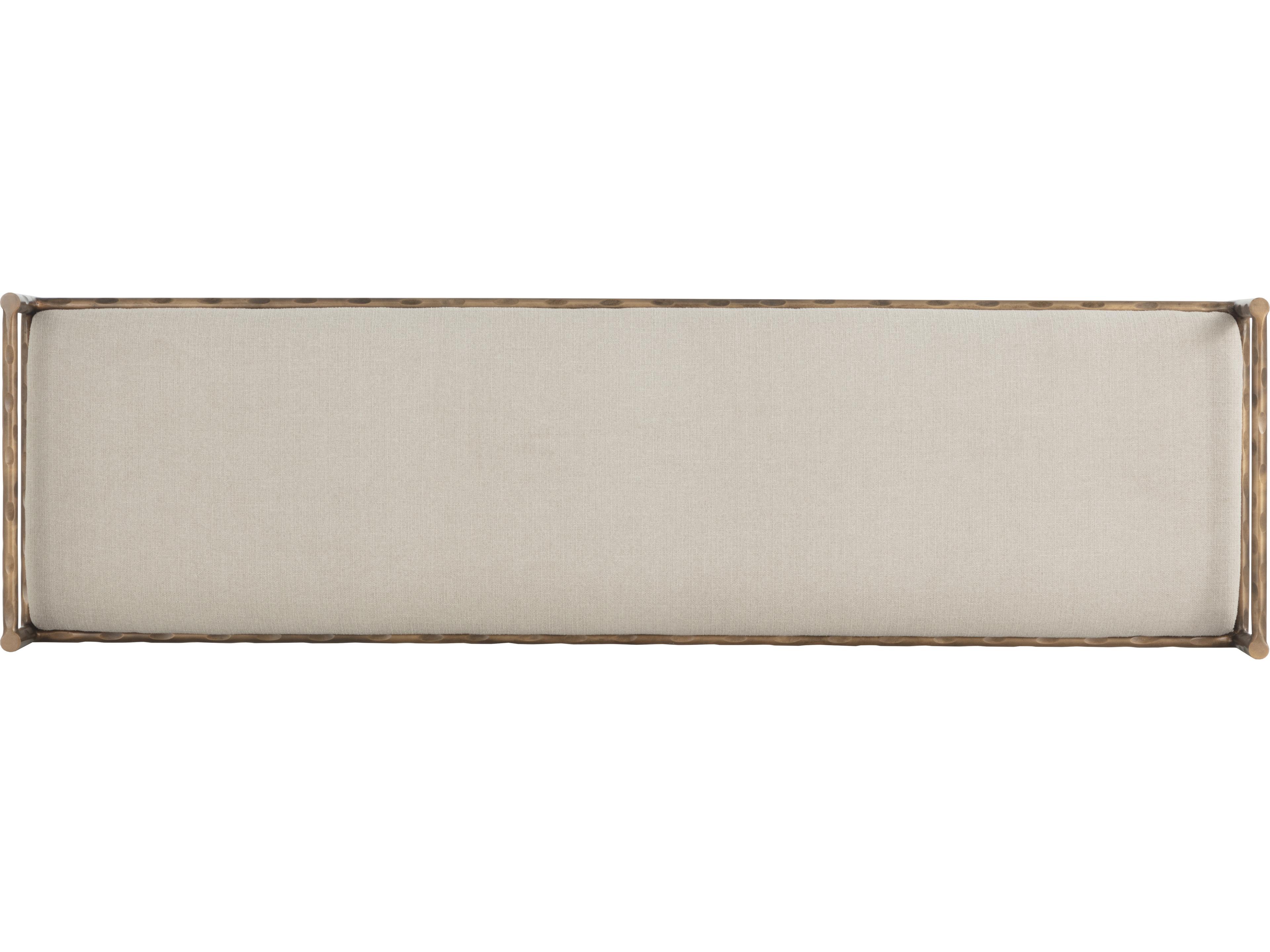 Sunpan Esai Taupe Beige Upholstered Accent Bench