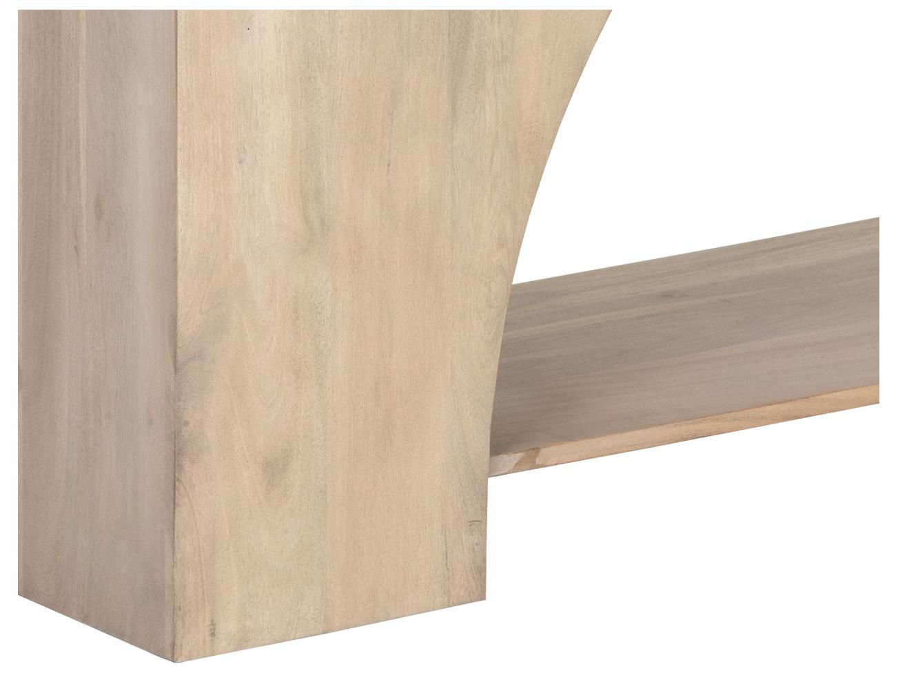 Sunpan Salma Rectangular Wood Light Wash Console Table