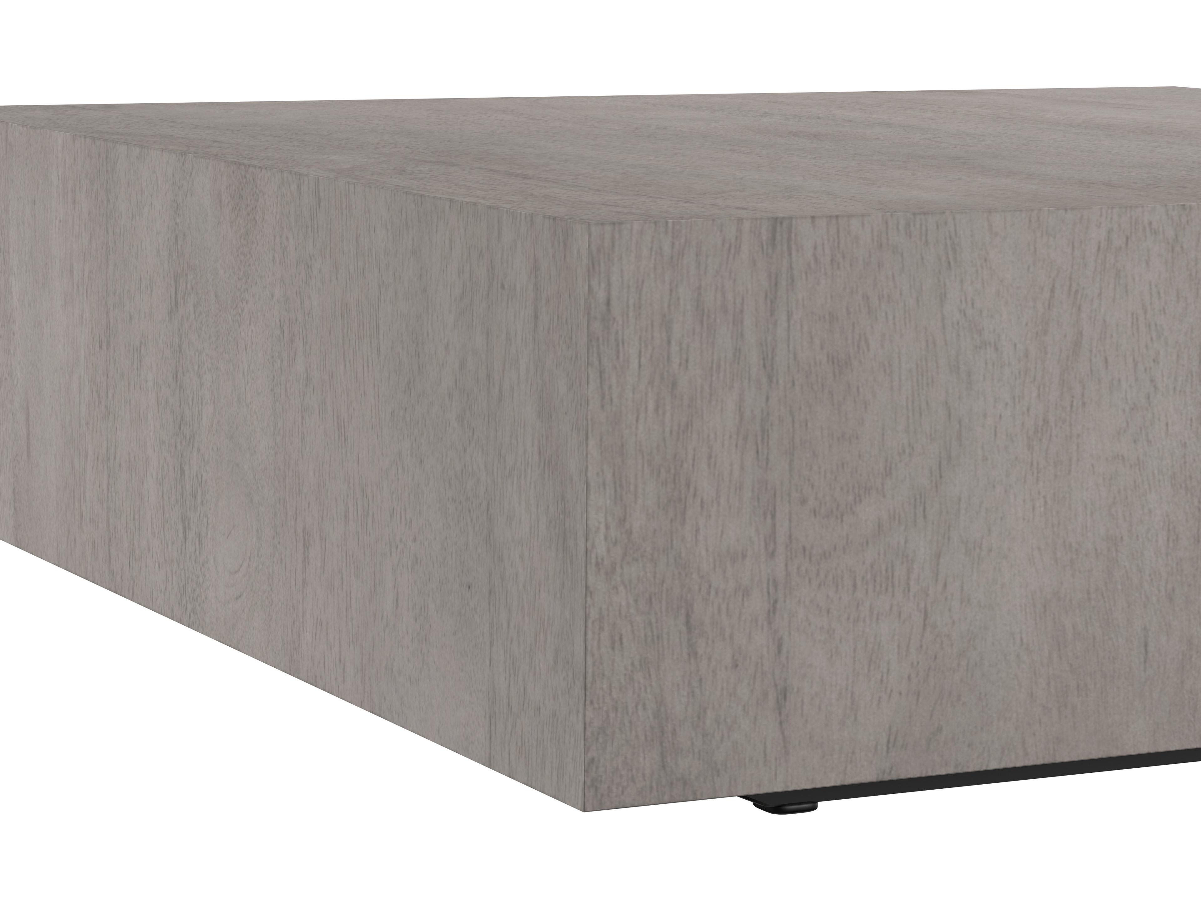 Sunpan Frezco Square Wood Grey Coffee Table