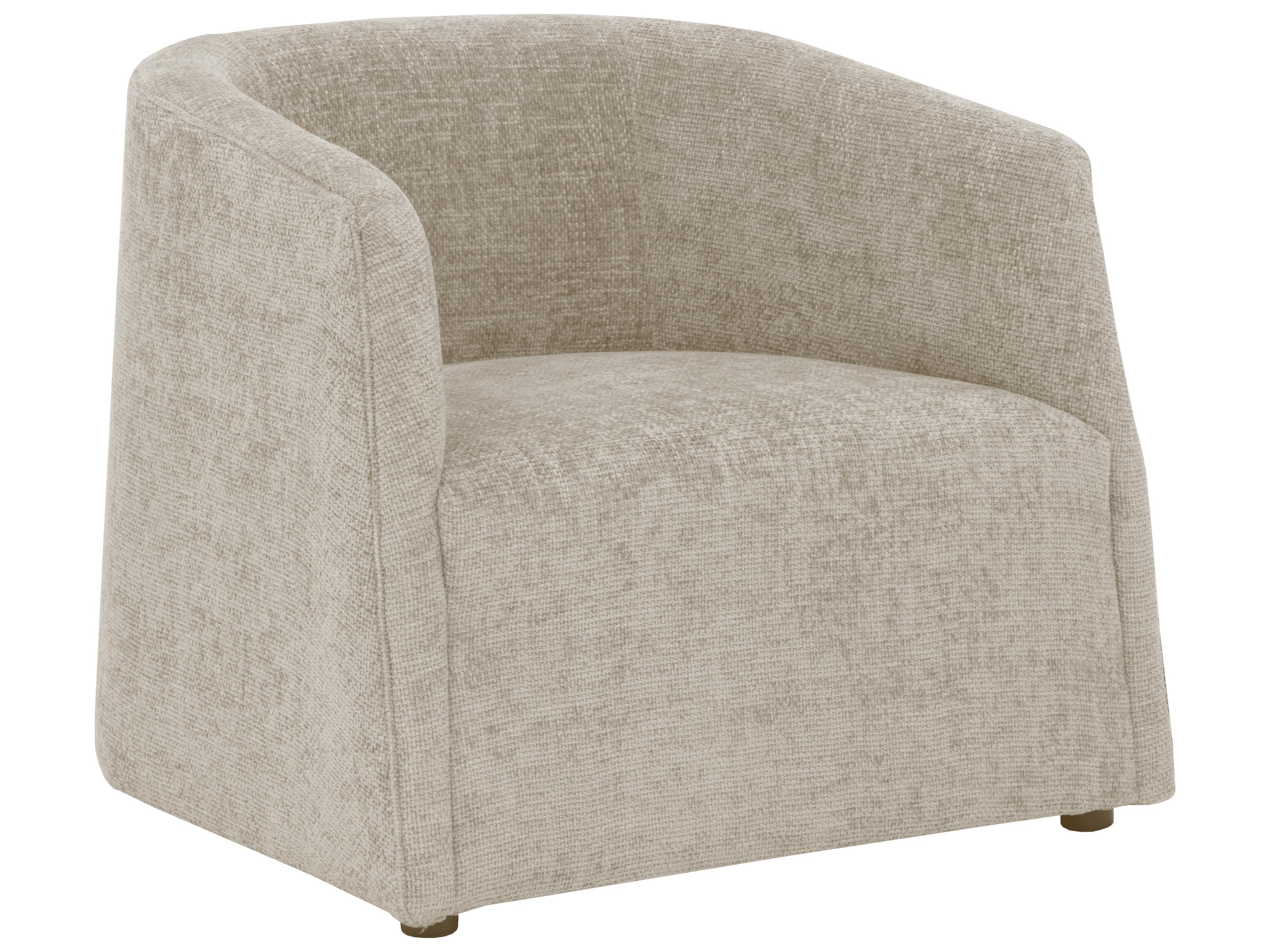 Sunpan Serenade Beige Fabric Accent Chair