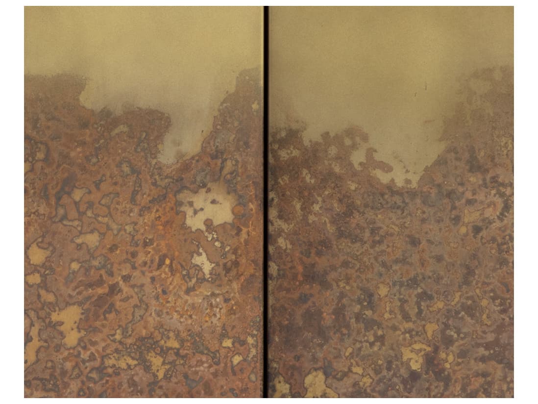 Sunpan Auburn 72" Antique Brass Black Media Console