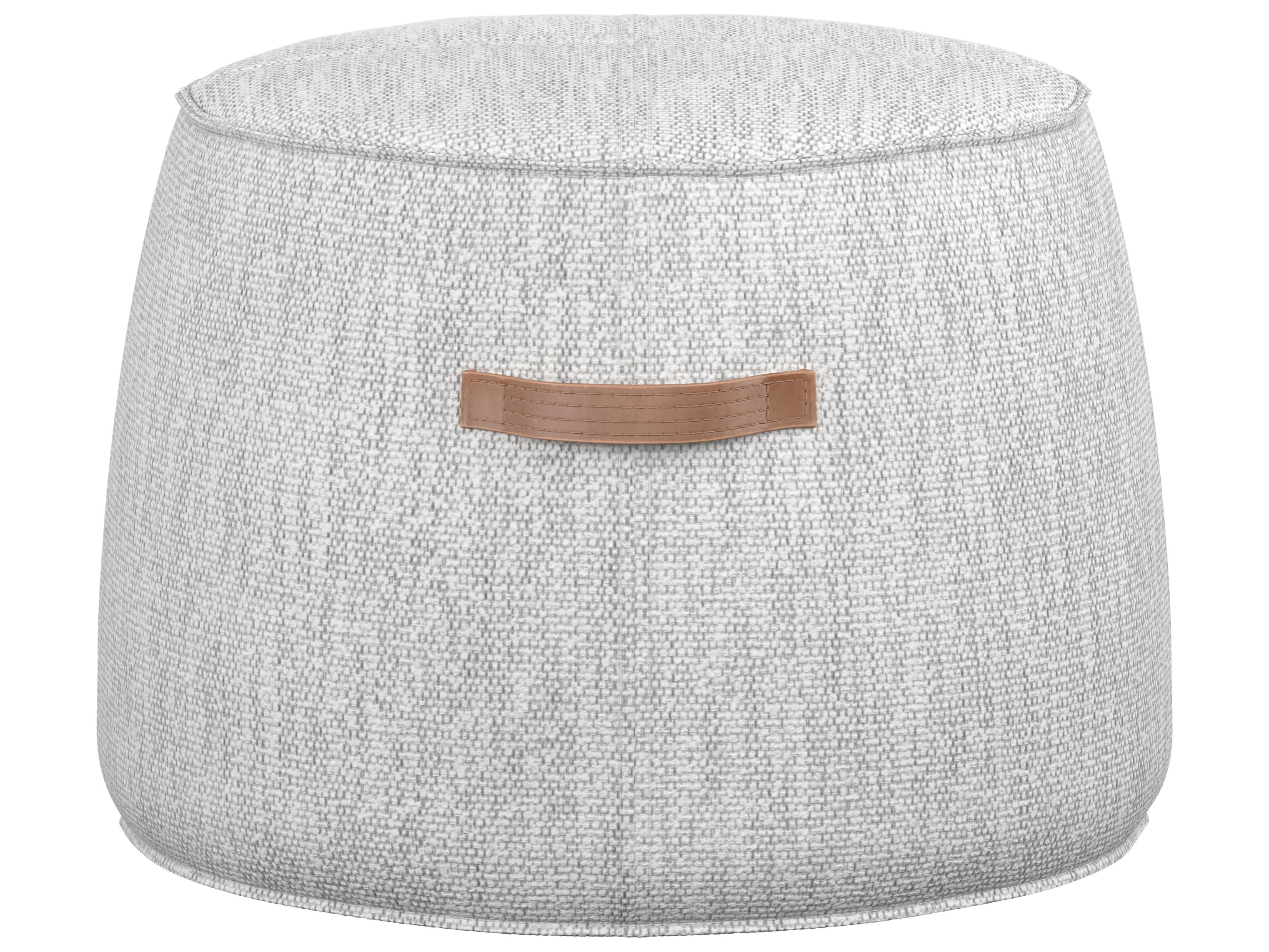 Sunpan Mitchell Ottoman in Merino Cotton