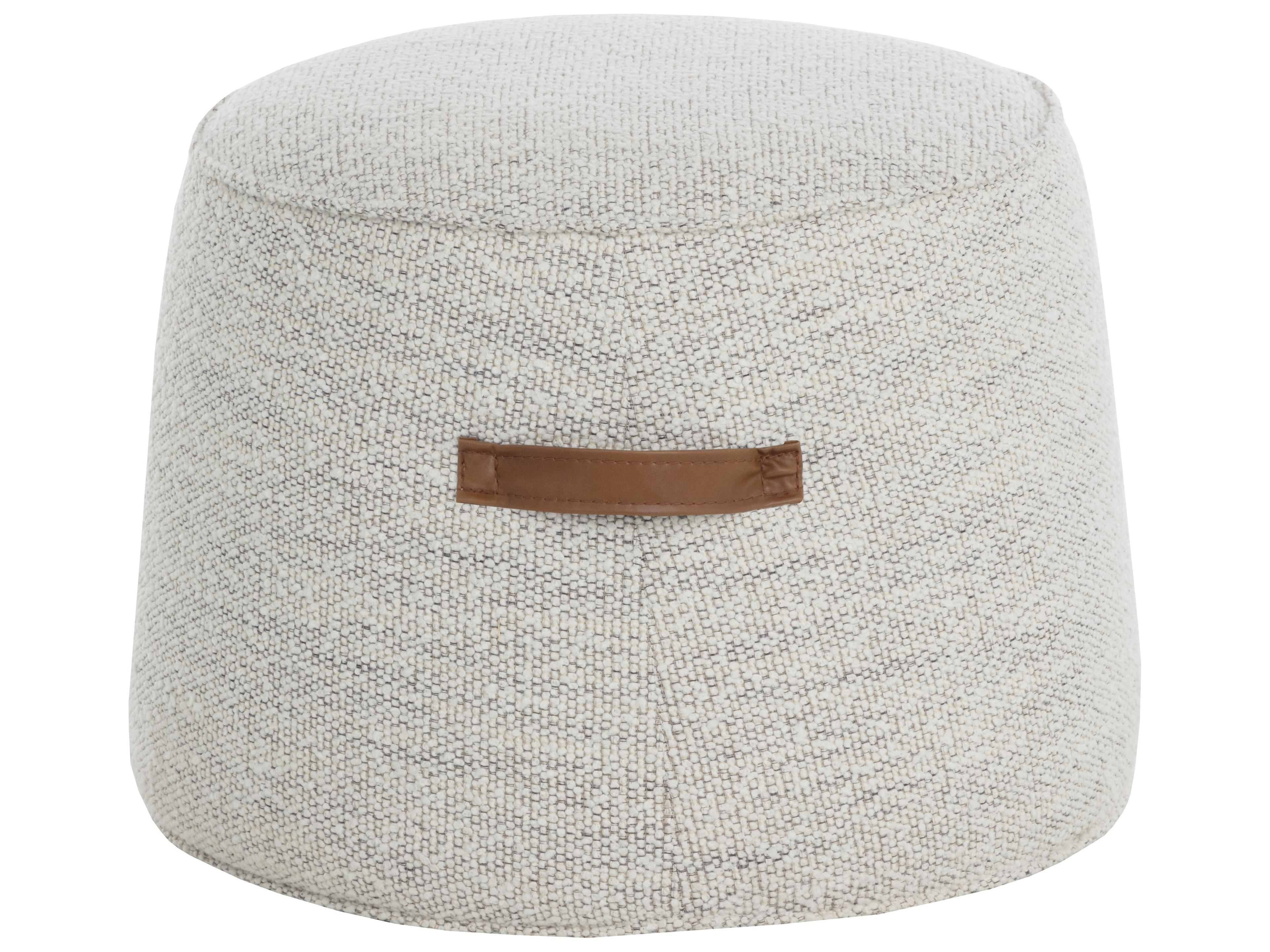 Sunpan Mitchell Ottoman in Merino Cotton