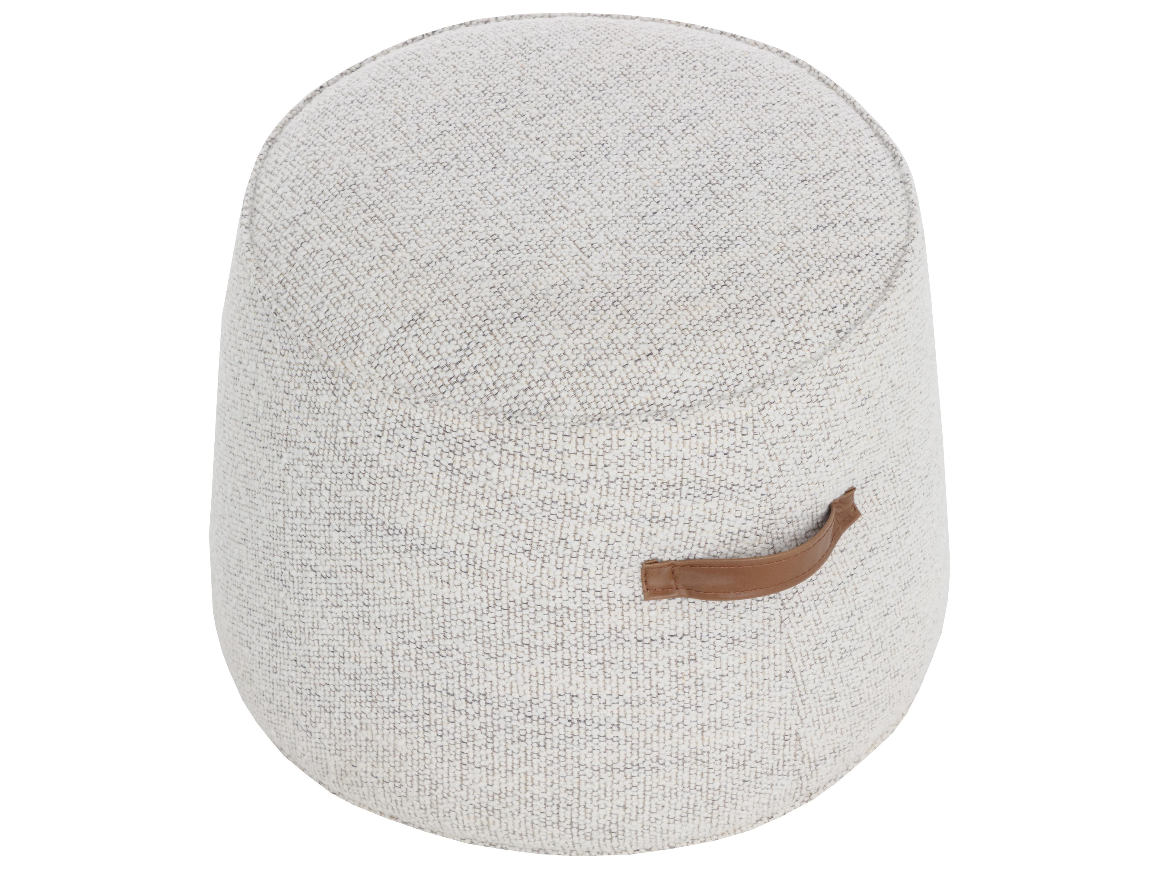 Sunpan Mitchell Ottoman in Merino Cotton
