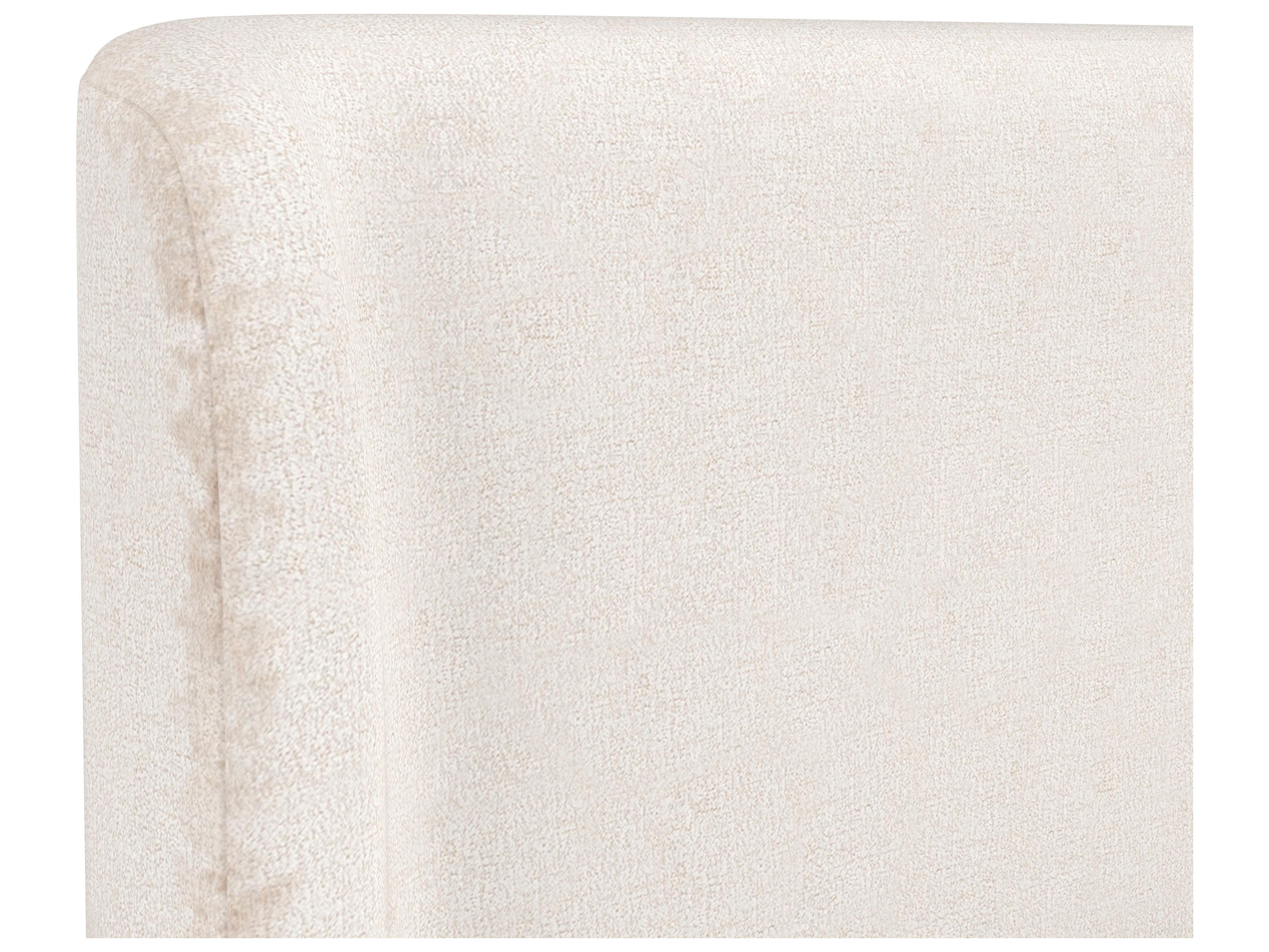 Sunpan Tierra Bergen Taupe White Upholstered Queen Platform Bed