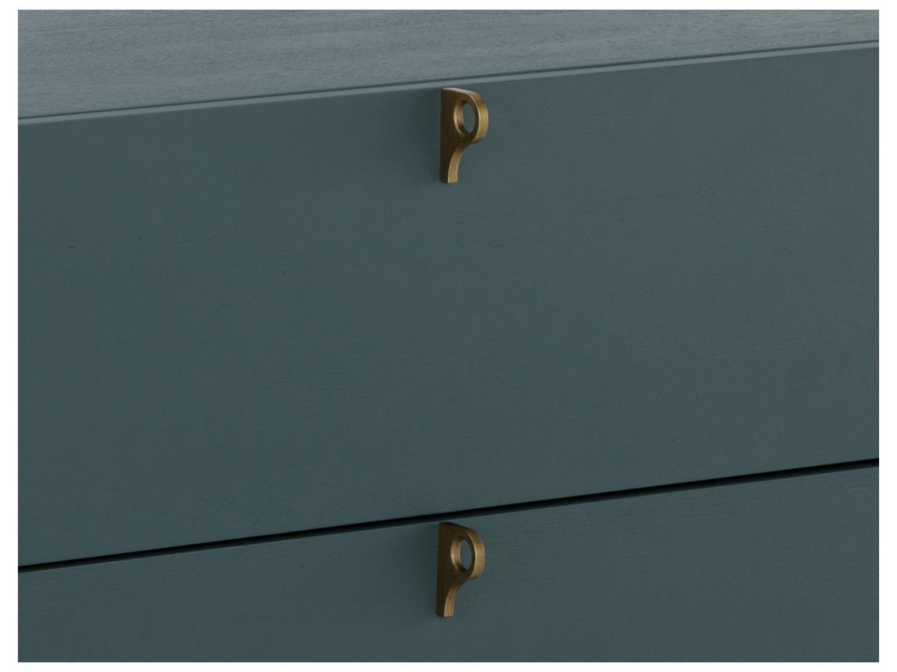 Sunpan Celine 2-Drawers Blue Acacia Wood Nightstand