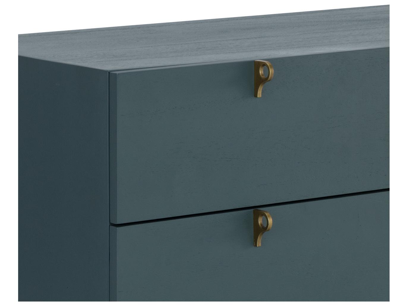 Sunpan Celine 3-Drawers Blue Acacia Wood Single Dresser