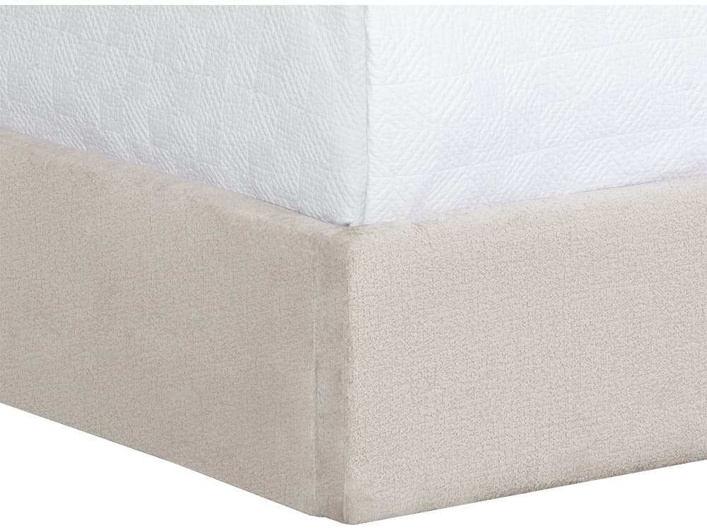 Sunpan Nylah Bergen Taupe Beige Upholstered Queen Platform Bed