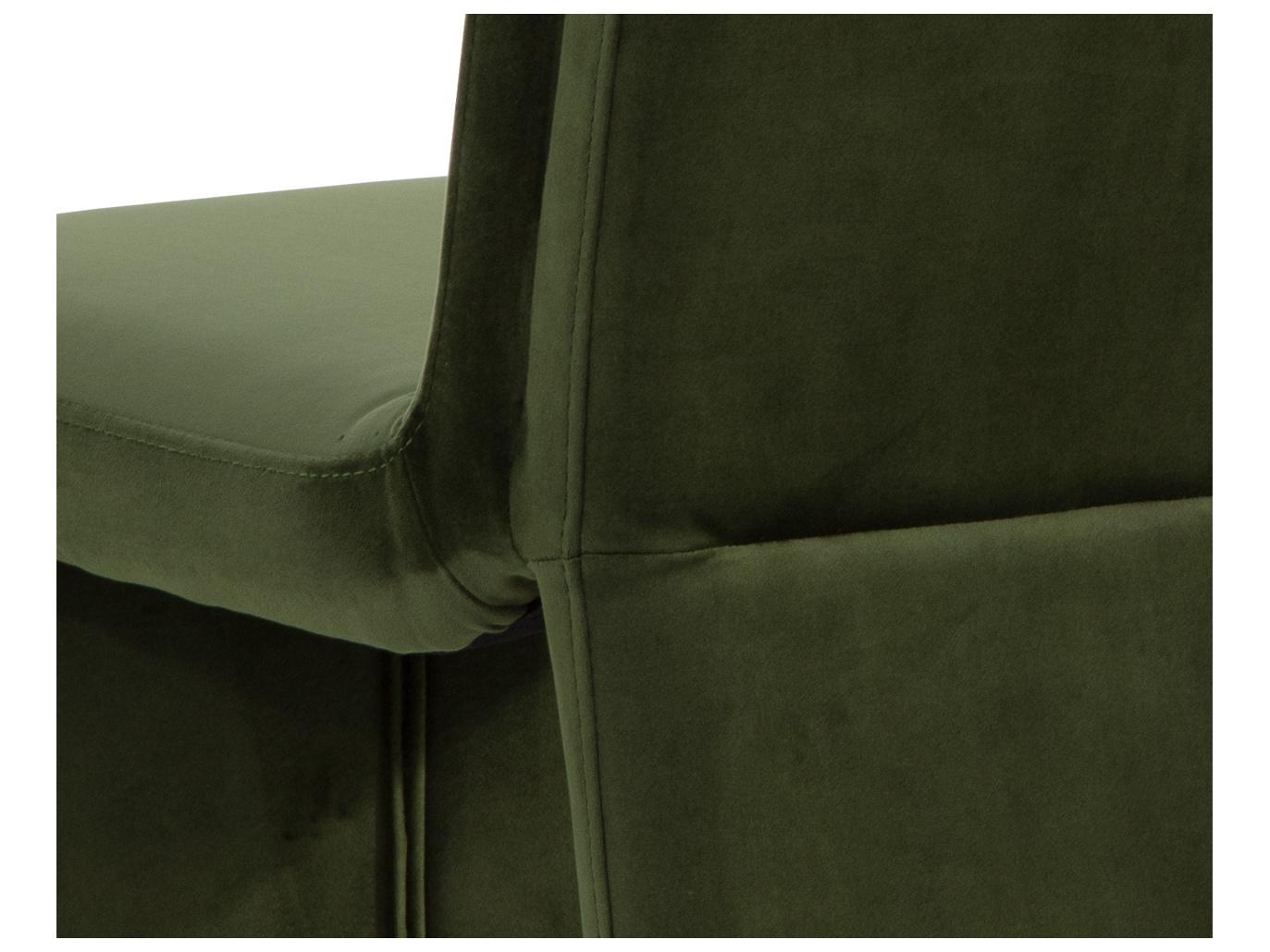 Sunpan Cascata Green Upholstered Side Dining Chair