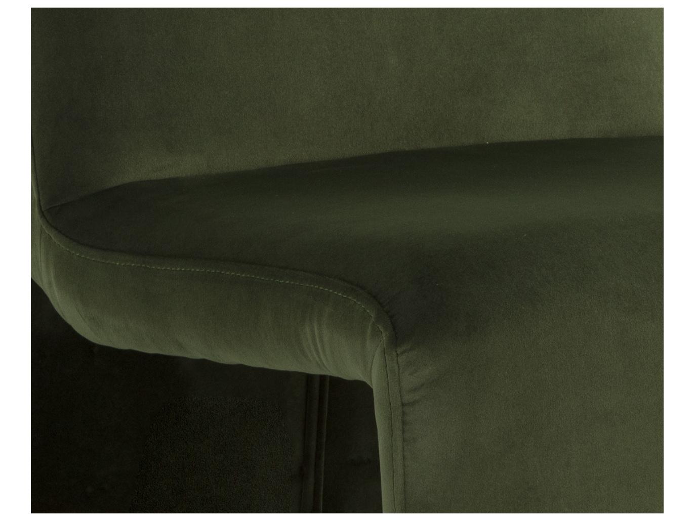 Sunpan Cascata Green Upholstered Side Dining Chair