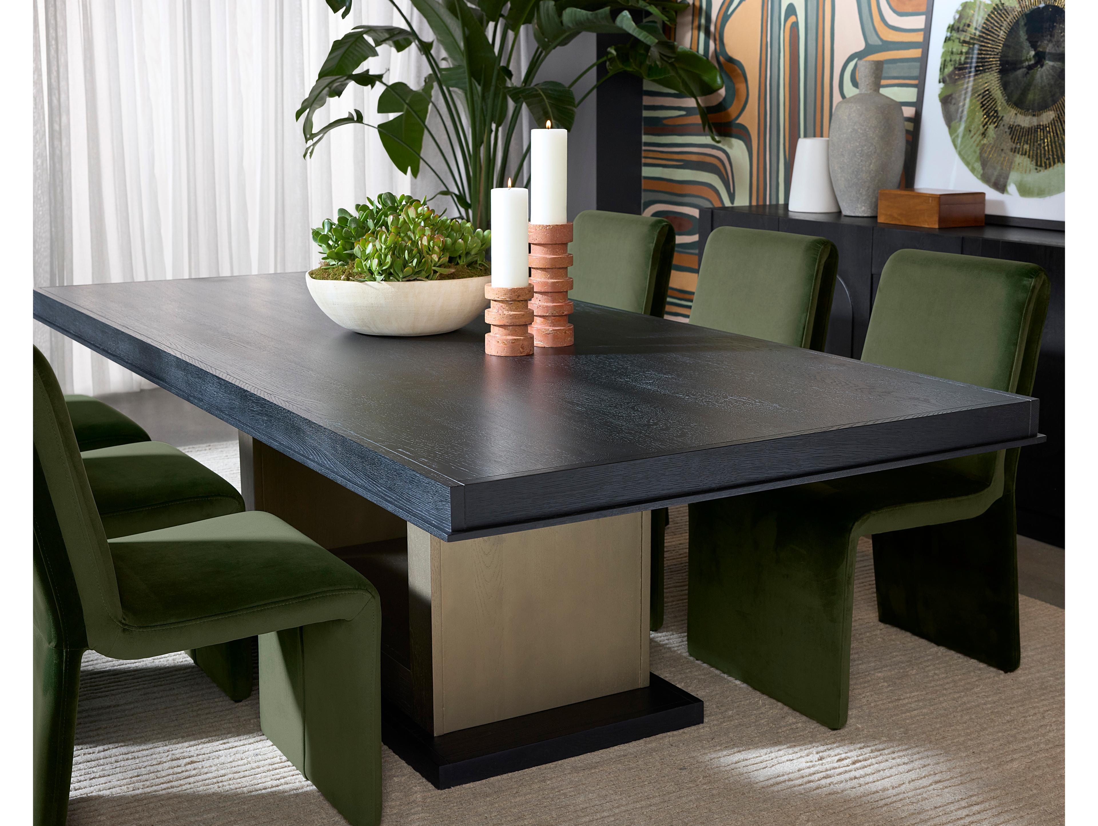 Sunpan Cascata Green Upholstered Side Dining Chair