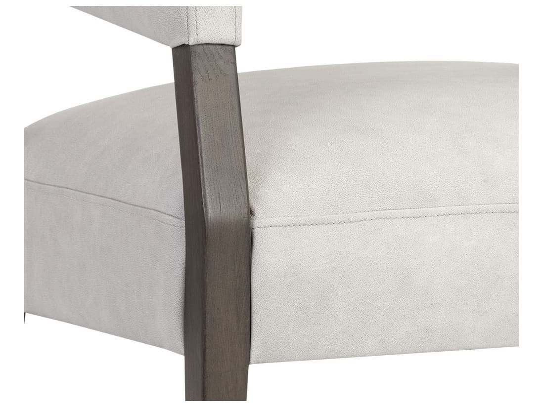 Sunpan Carlyle Brown Leather Accent Chair