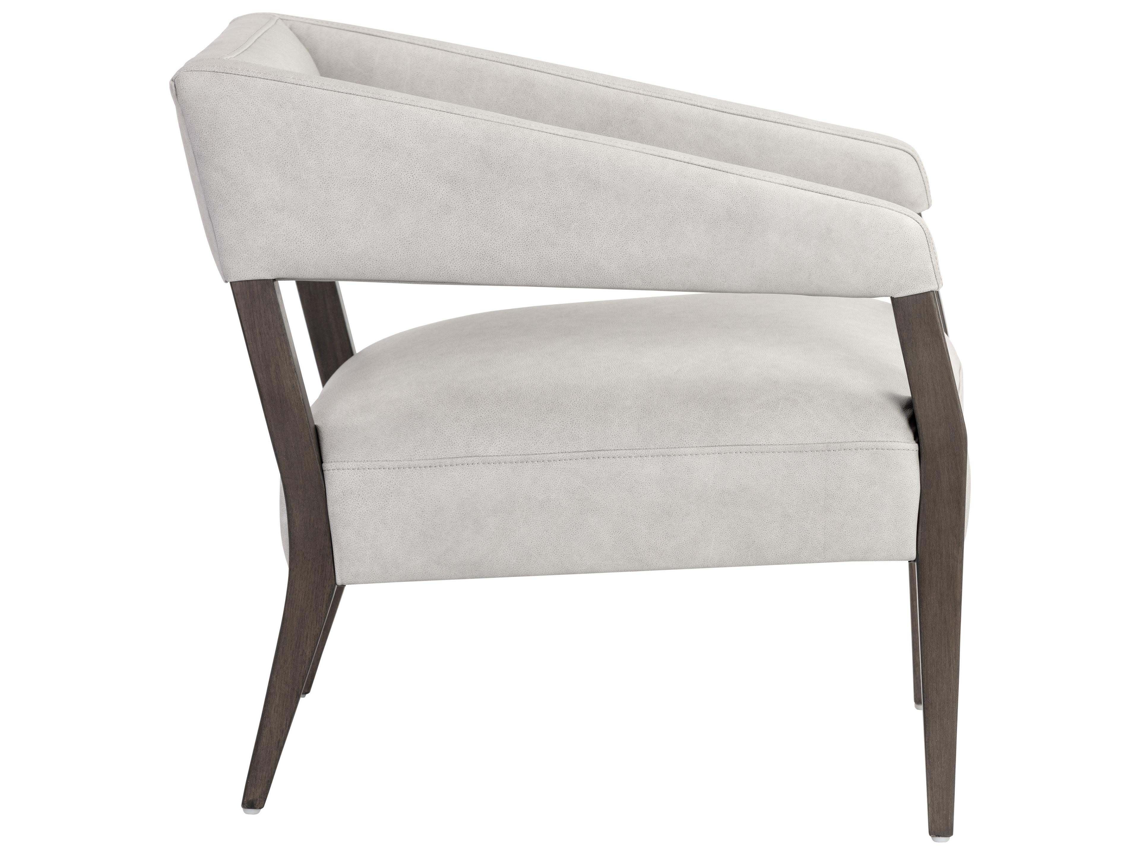 Sunpan Carlyle Brown Leather Accent Chair