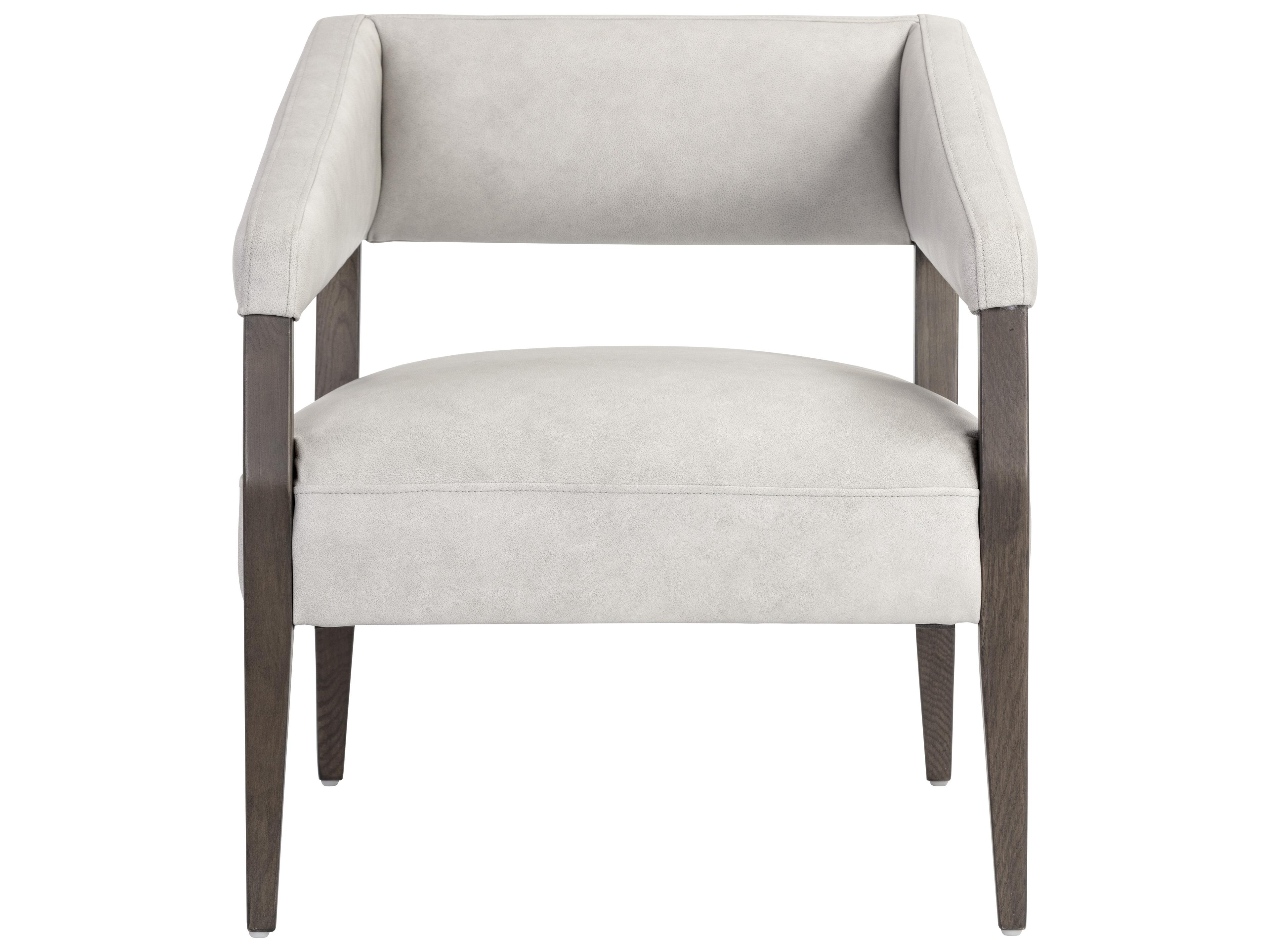 Sunpan Carlyle Brown Leather Accent Chair