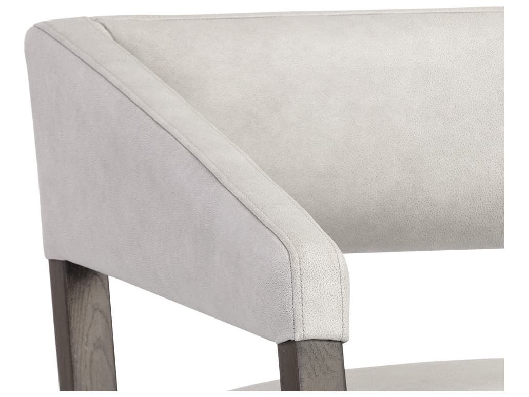 Sunpan Carlyle Brown Leather Accent Chair