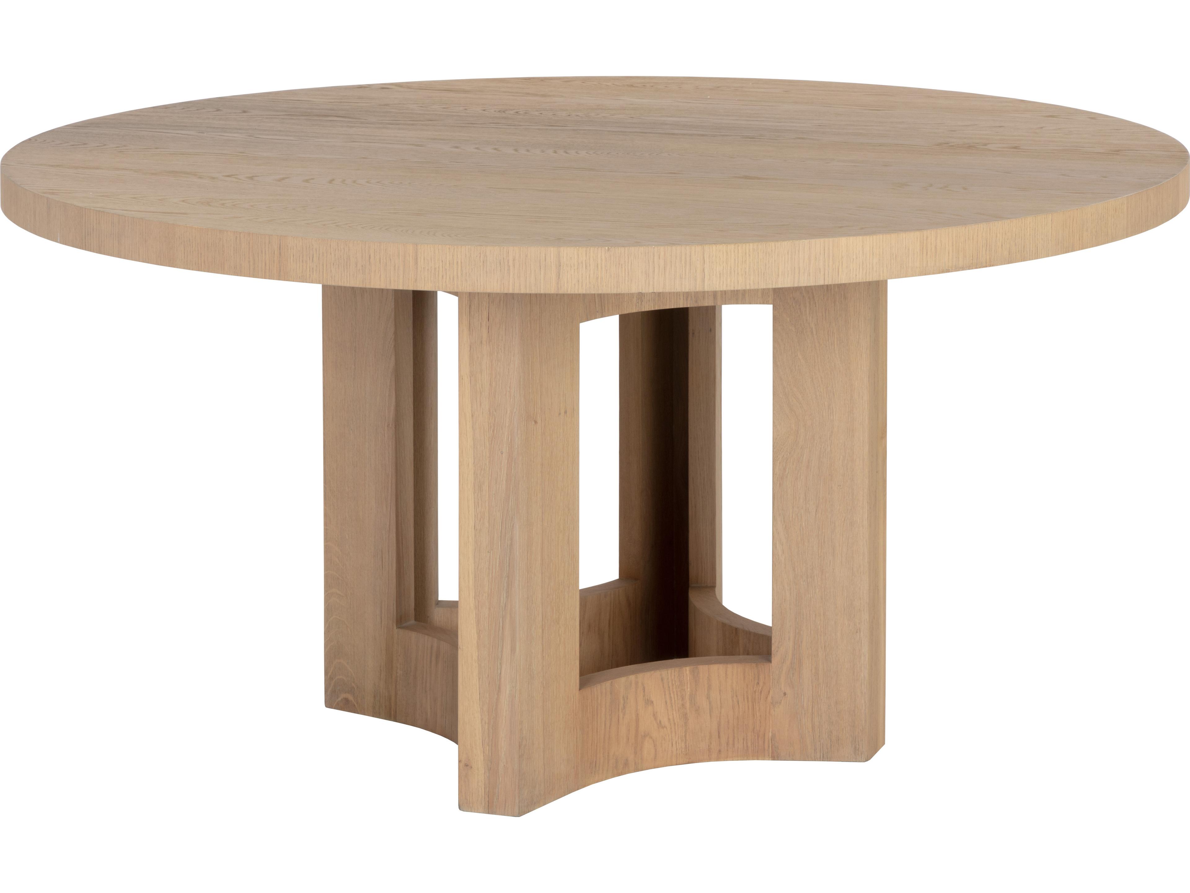 Sunpan Elma Round Wood Brown Dining Table