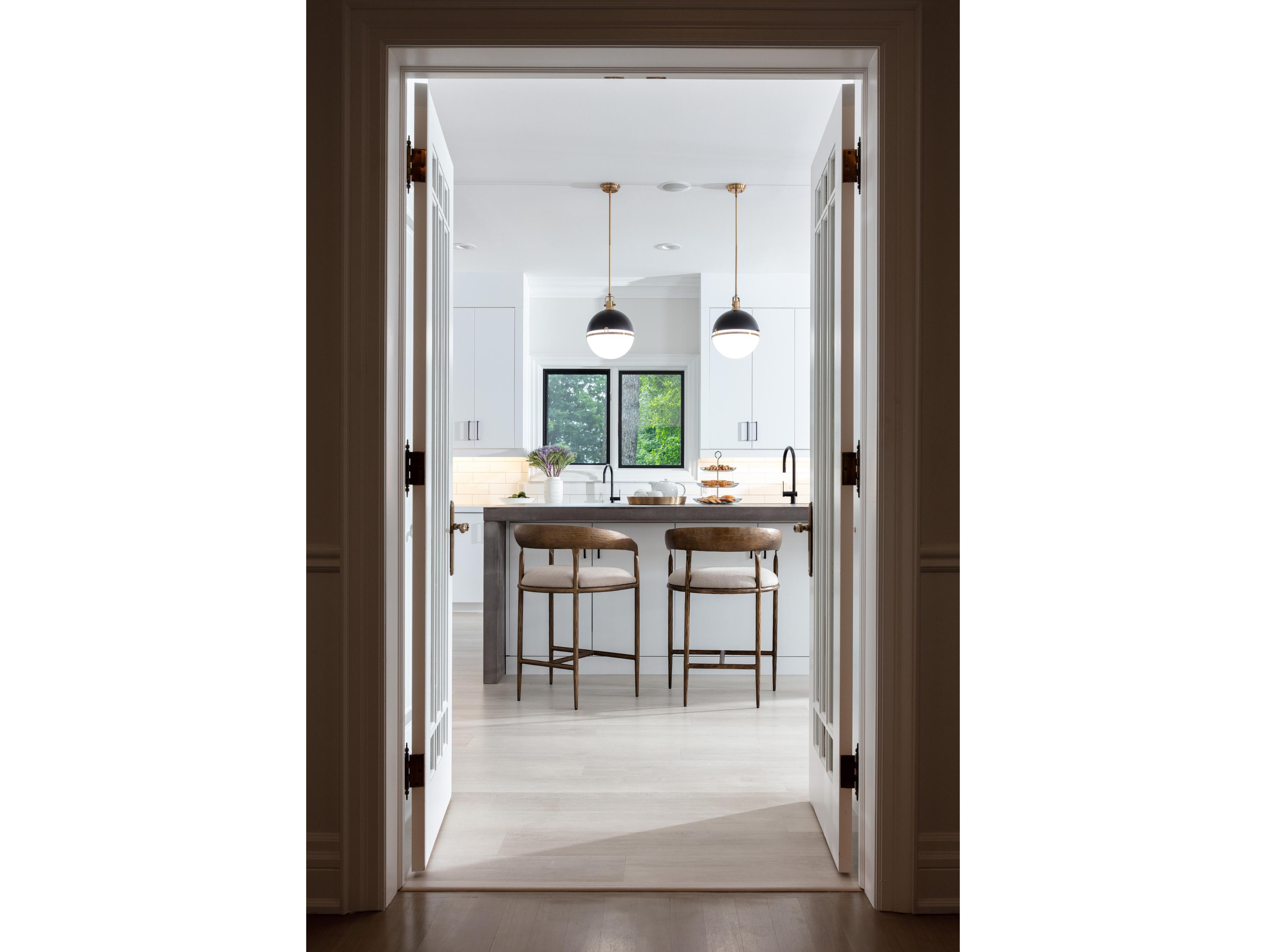 Sunpan Zanatta Zenith Taupe Grey Upholstered Counter Stool