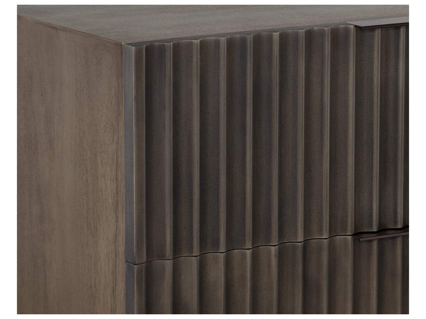 Sunpan Carlin 2-Drawers Brown Mango Wood Nightstand