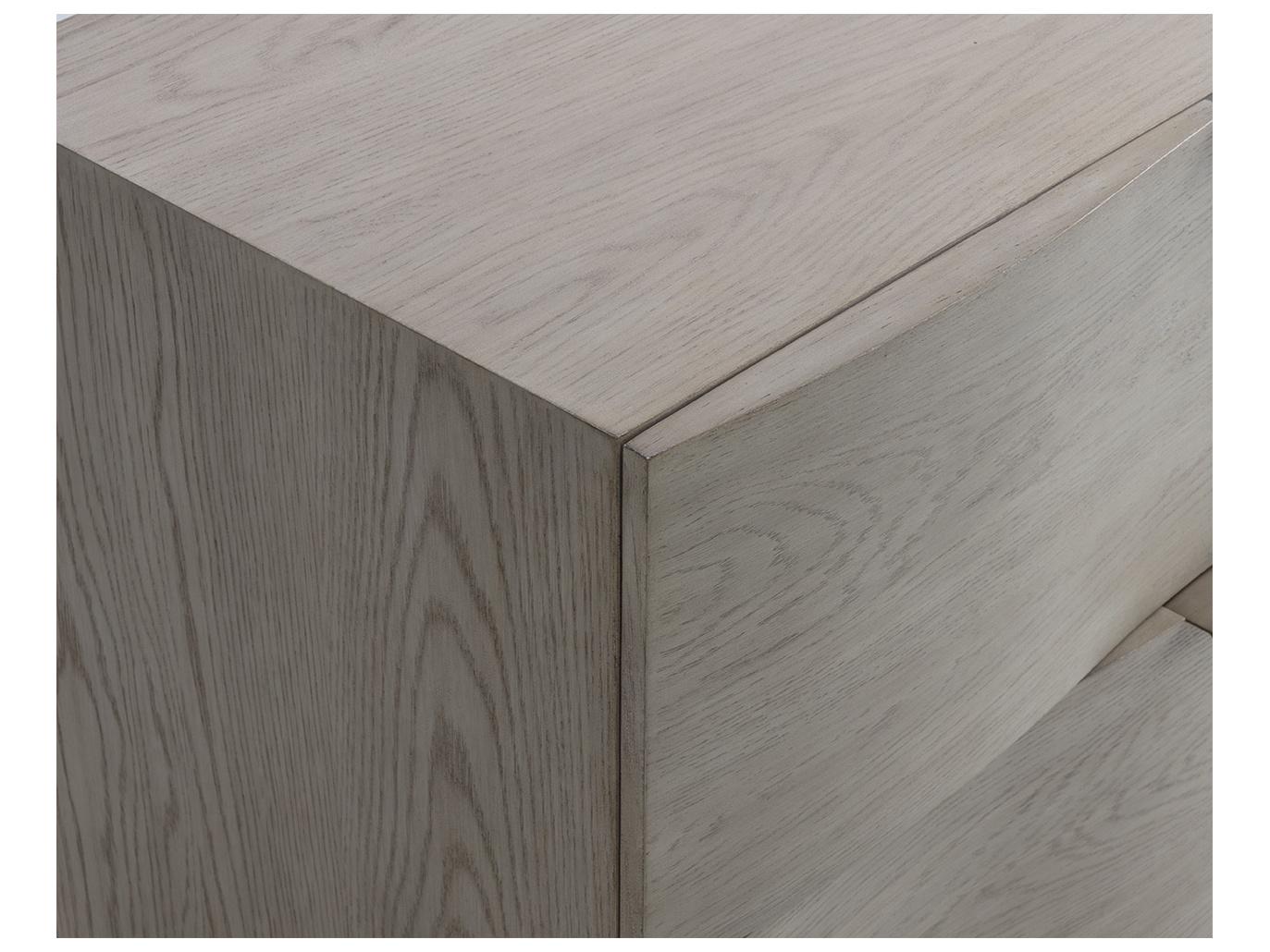 Sunpan Hoyos 2-Drawers Oak Wood Nightstand