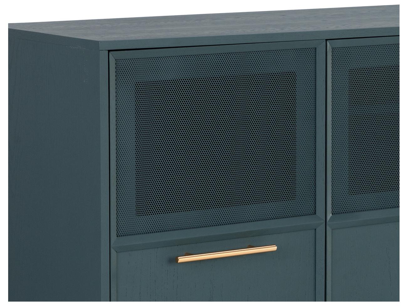 Sunpan Rivero 71" Oak Wood Teal Sideboard