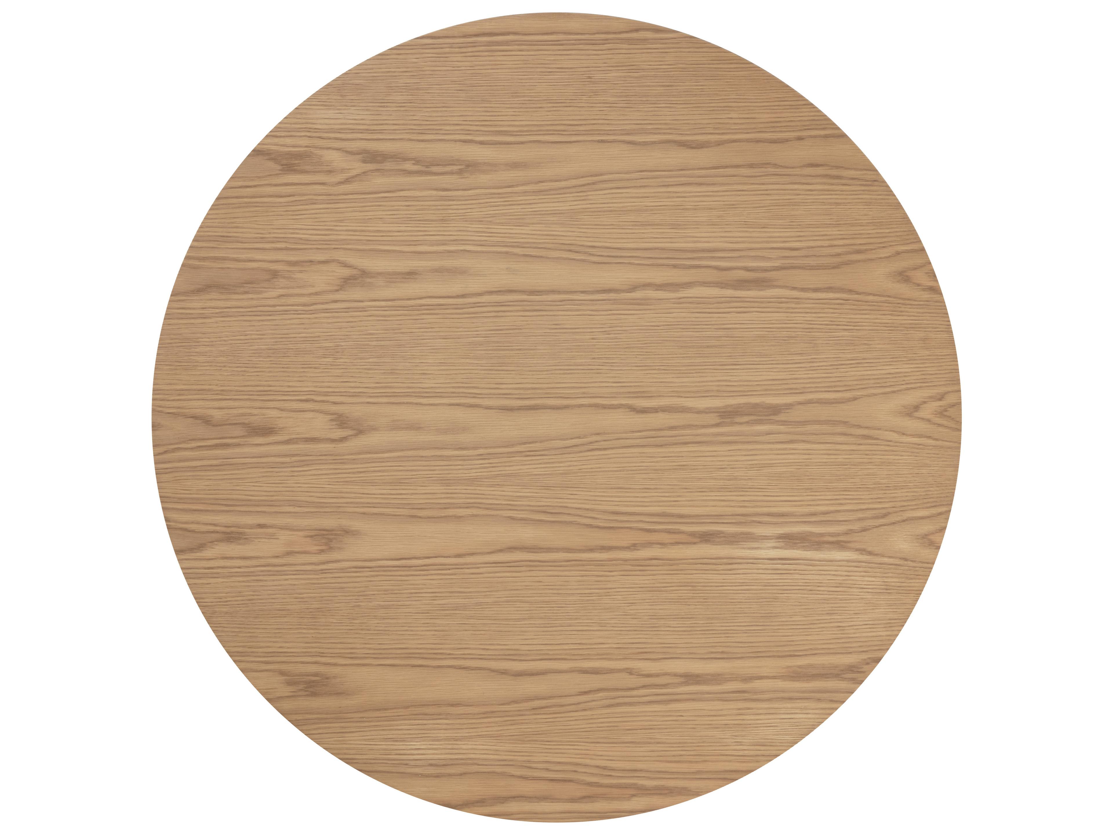 Sunpan Kalla Round Wood Brown Coffee Table