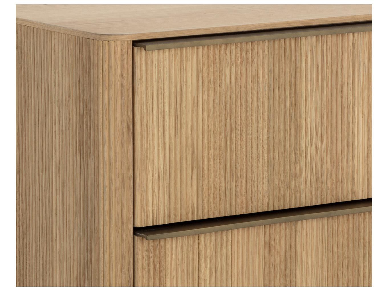 Sunpan Kalla 2-Drawers Oak Wood Nightstand