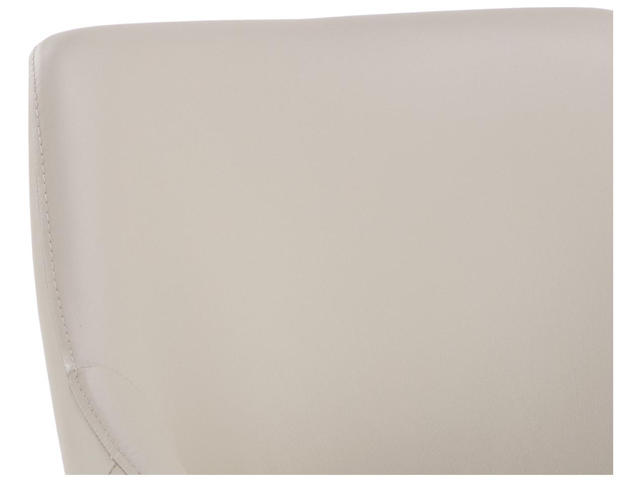 Sunpan Galen Gray Leather Side Dining Chair