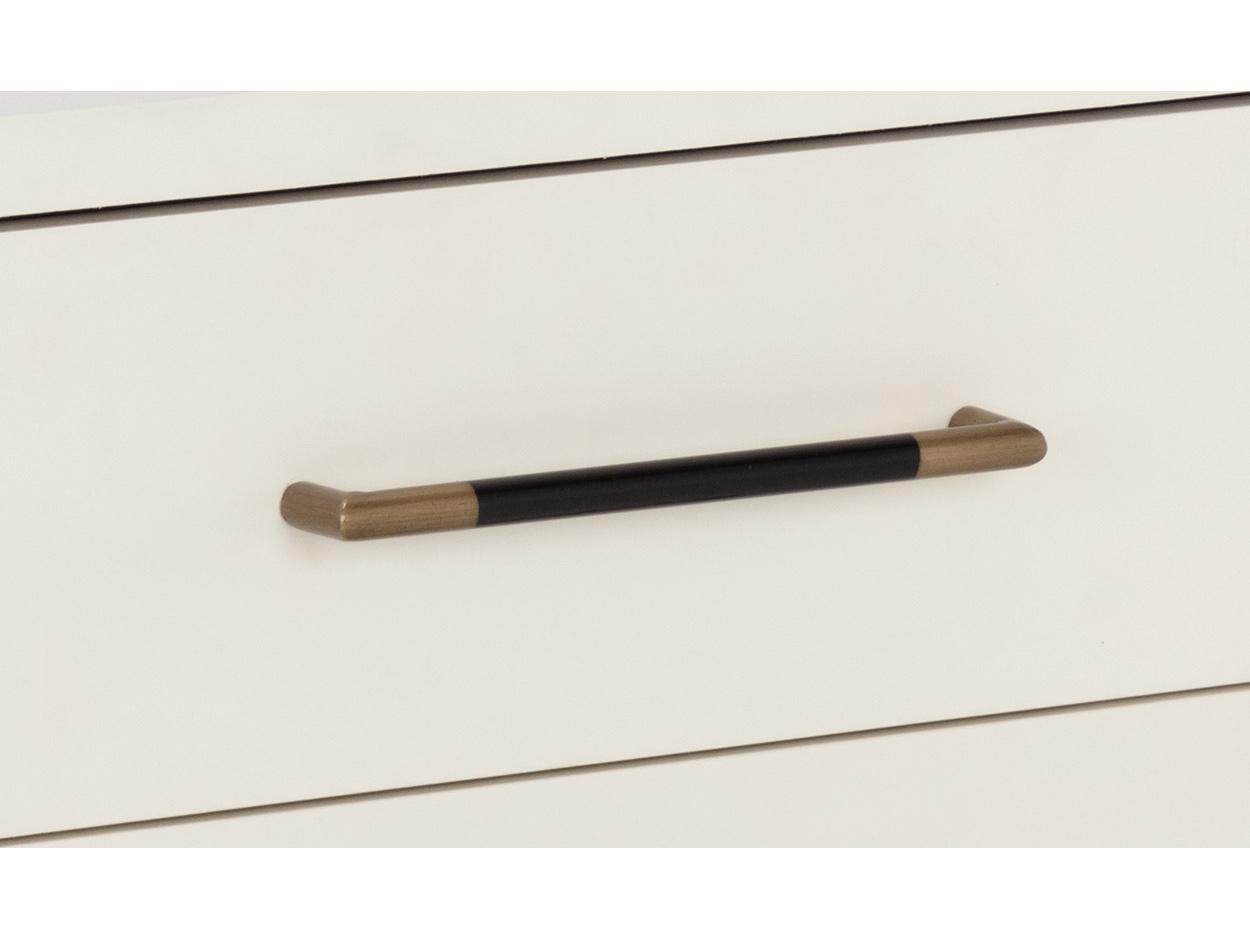 Sunpan Weldrick 2-Drawers White Acacia Wood Nightstand