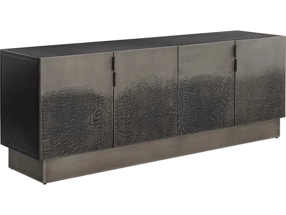 Sunpan Caddo 71" Black Antique Nickel Sideboard