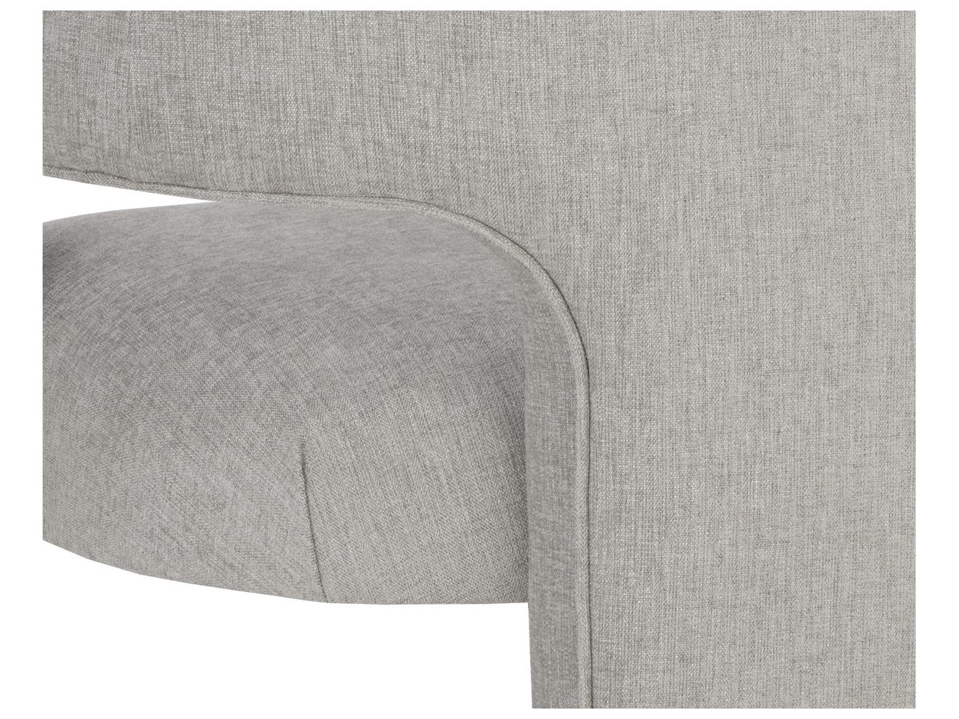Sunpan Isidore Gray Fabric Accent Chair