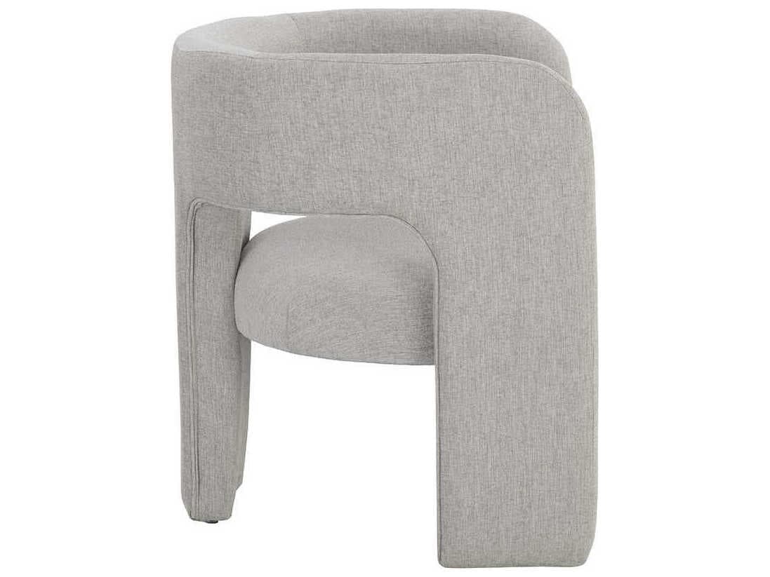 Sunpan Isidore Gray Fabric Accent Chair
