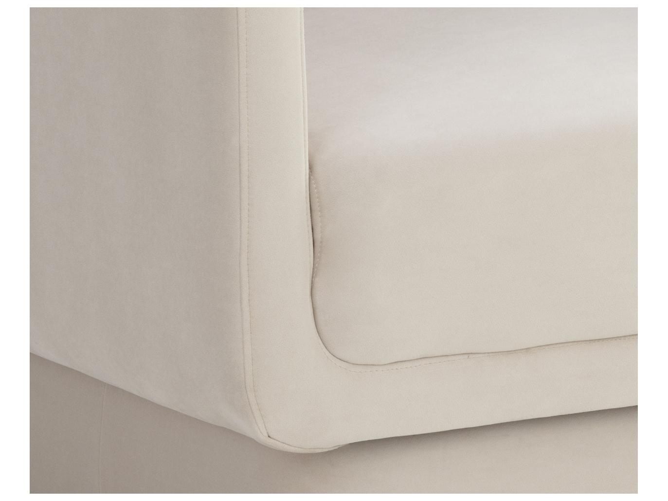 Sunpan Everton White Fabric Accent Chair