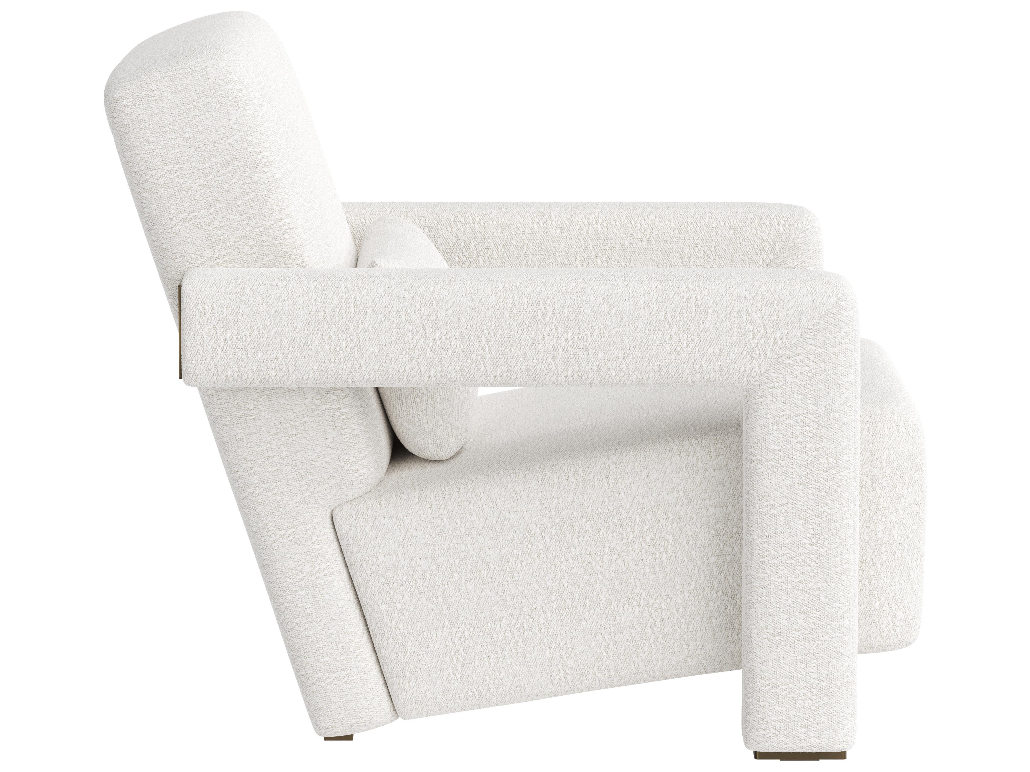 Sunpan Forester Lounge Chair in Copenhagen White