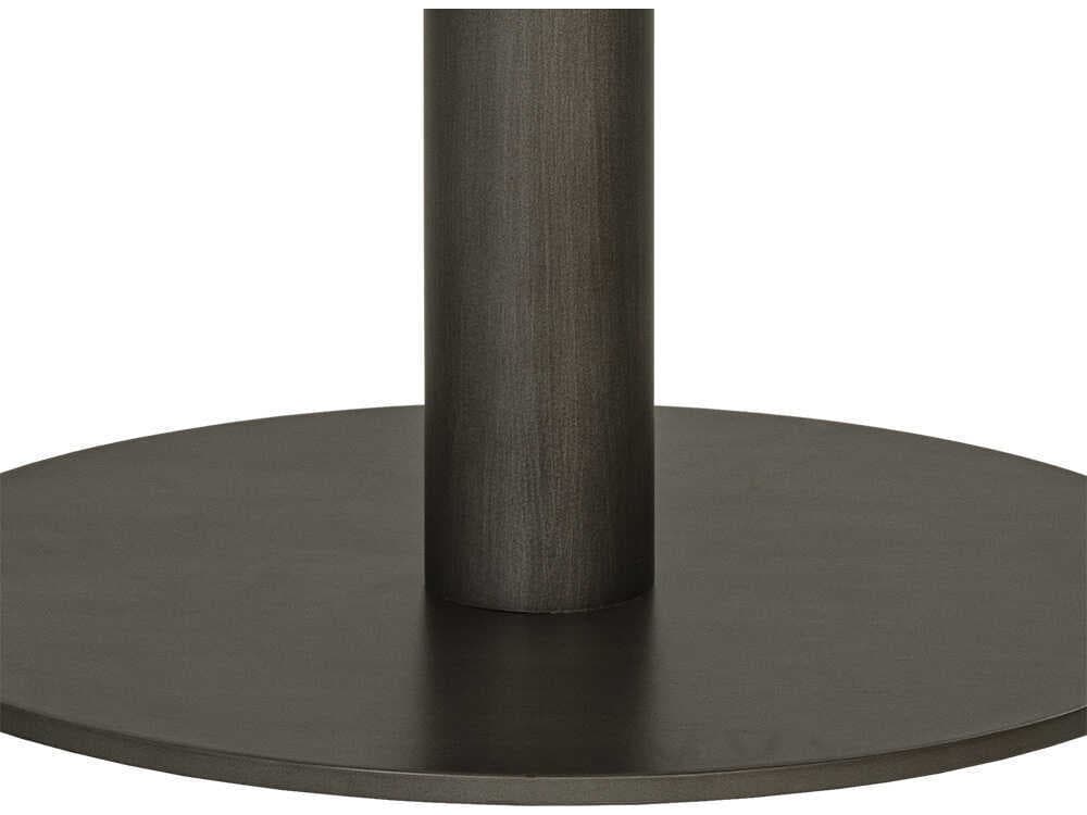 Sunpan Claudia Square Marble White Pewter Dining Table