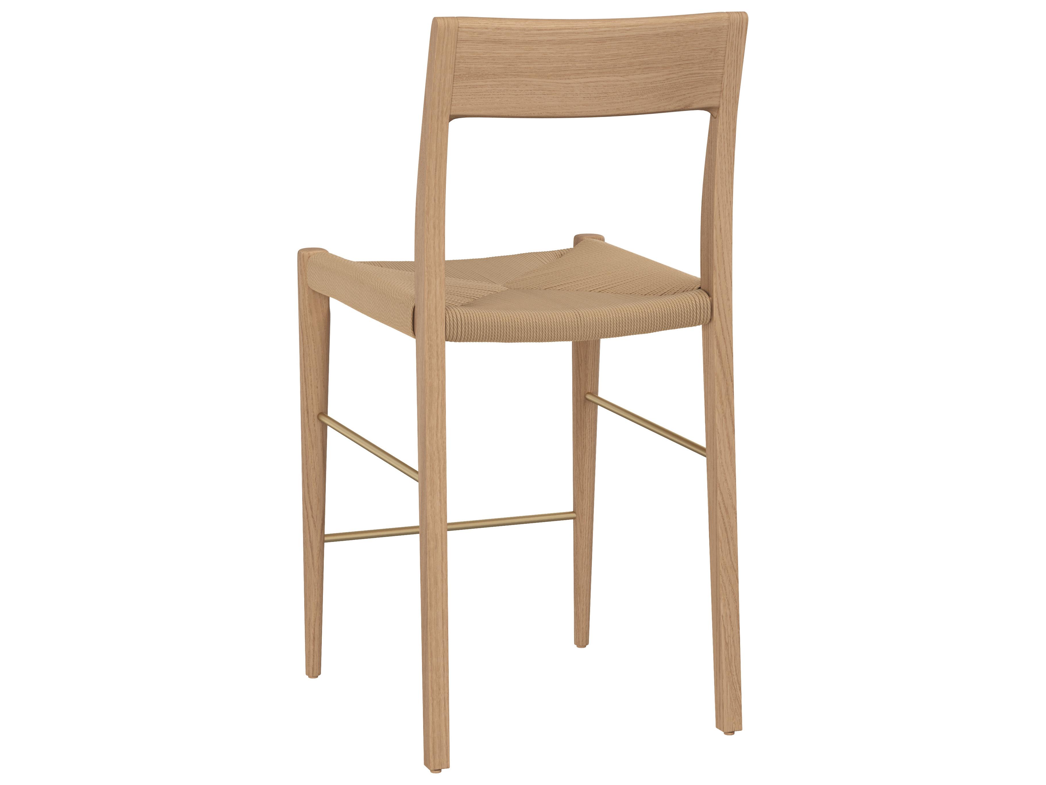 Sunpan Bondi Light Oak Wood Counter Stool