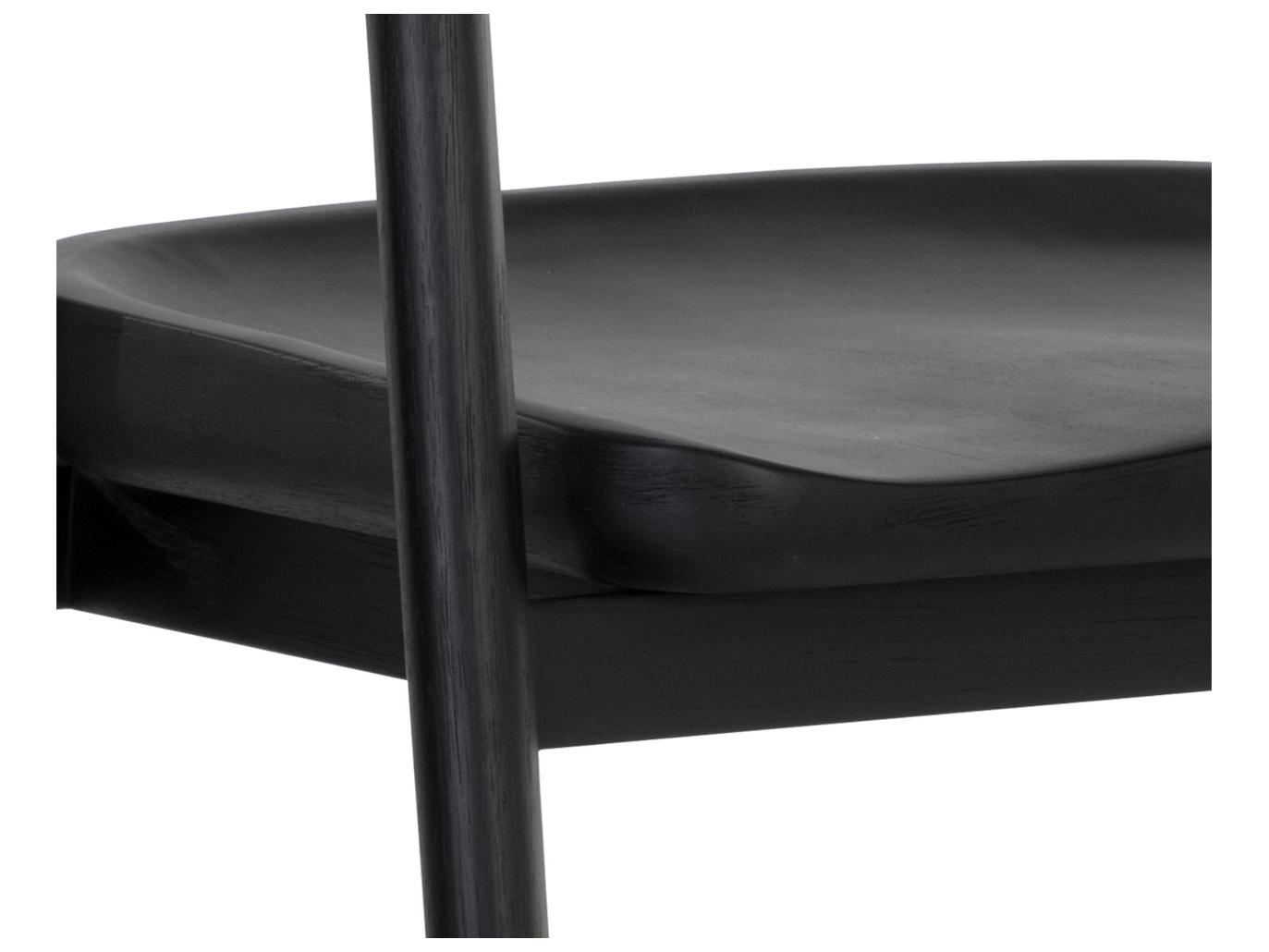 Sunpan Jeremy Black Oak Wood Counter Stool