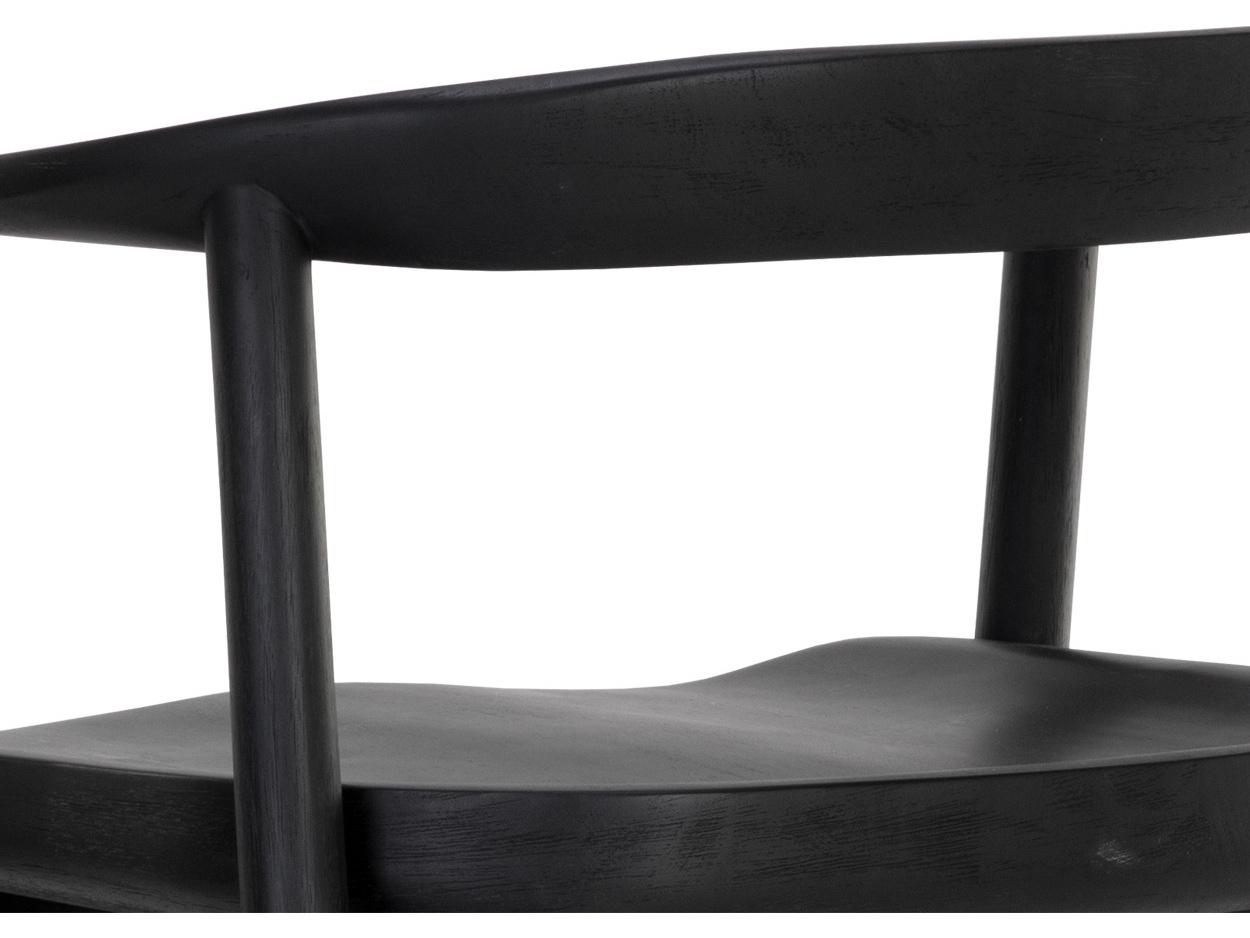 Sunpan Jeremy Black Oak Wood Counter Stool