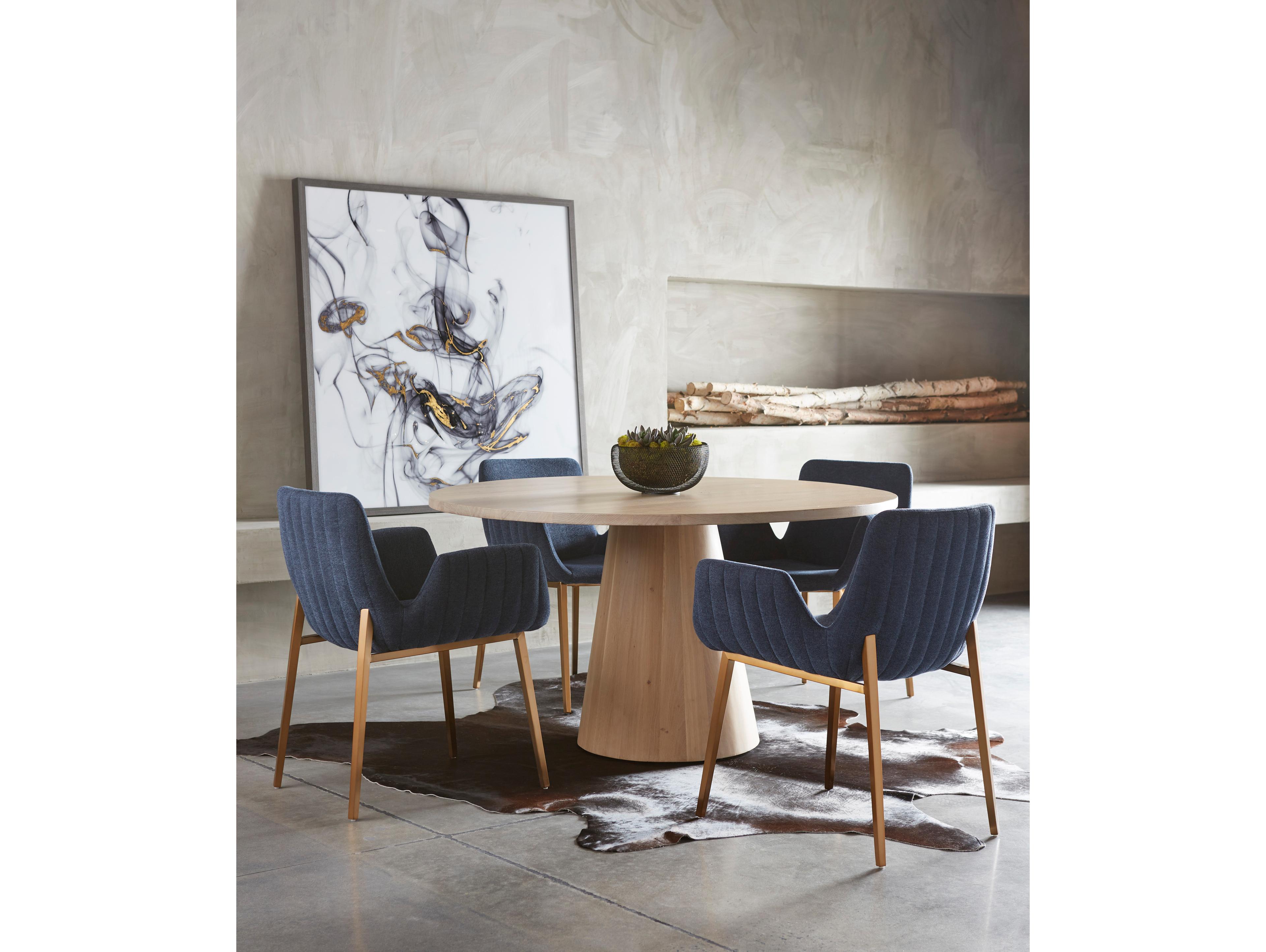 Sunpan Elina Round Wood Dining Table