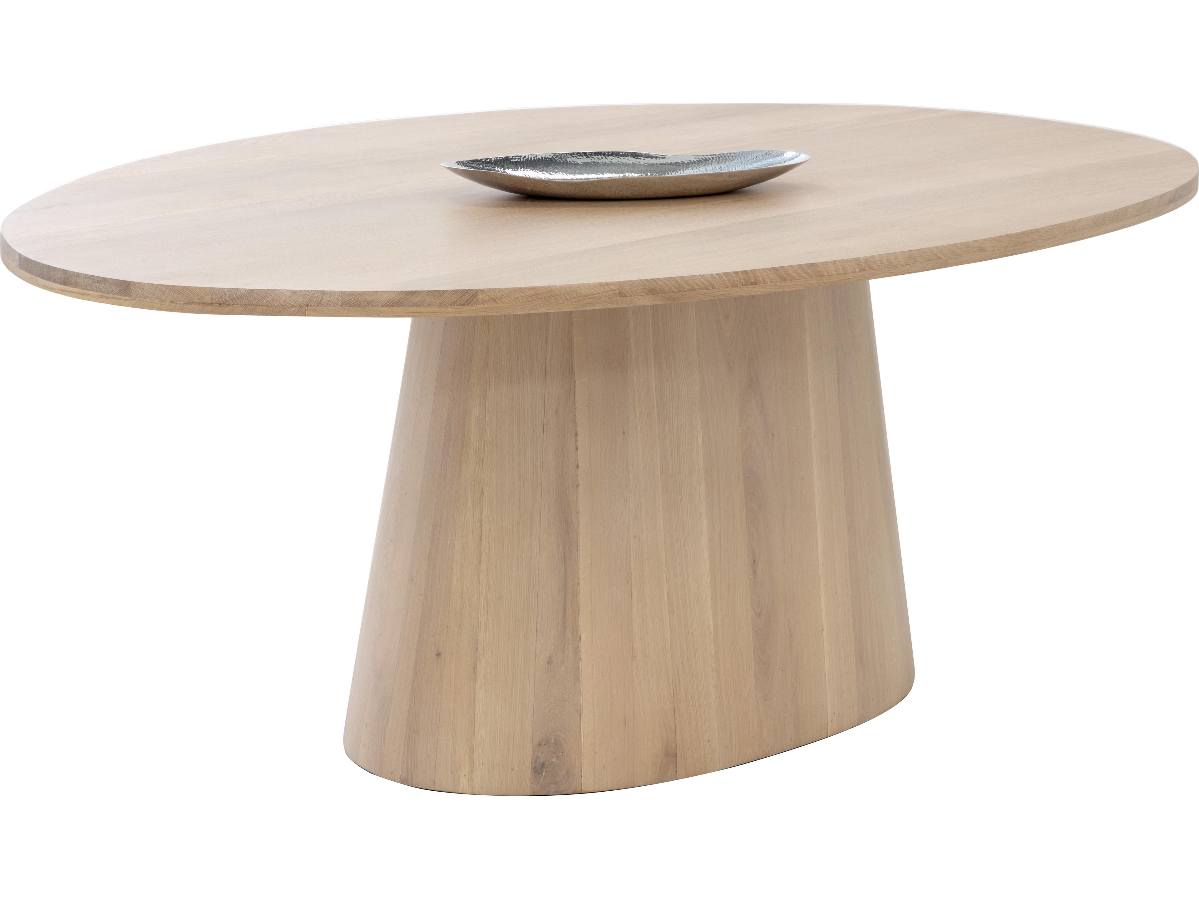 Sunpan Elina Elina Dining Table Oval Light Oak