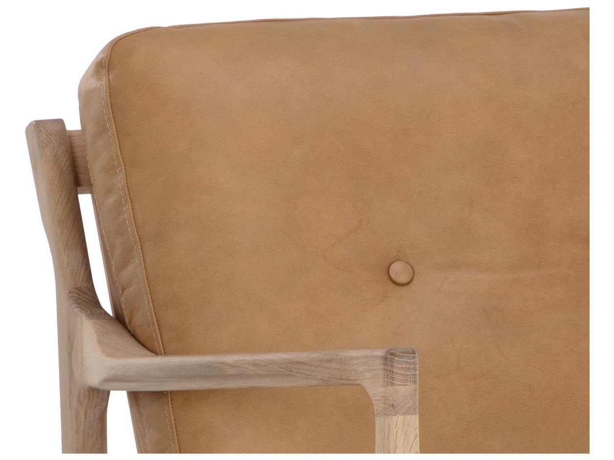 Sunpan Gilmore Brown Leather Accent Chair