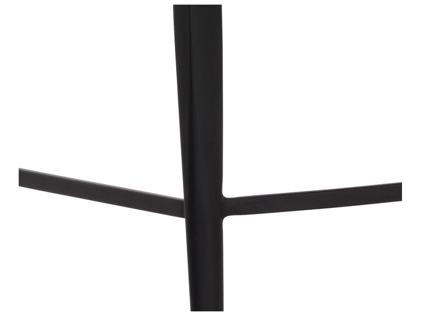 Sunpan Astra Black Cinnamon Brown Faux Leather Bar Stool