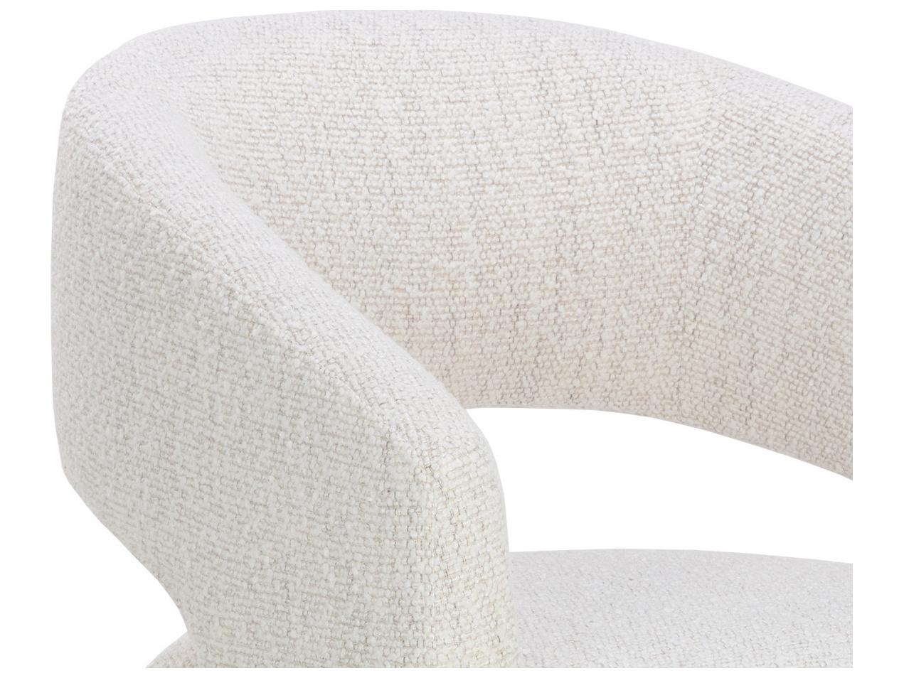 Sunpan Lloret Beige Upholstered Arm Dining Chair