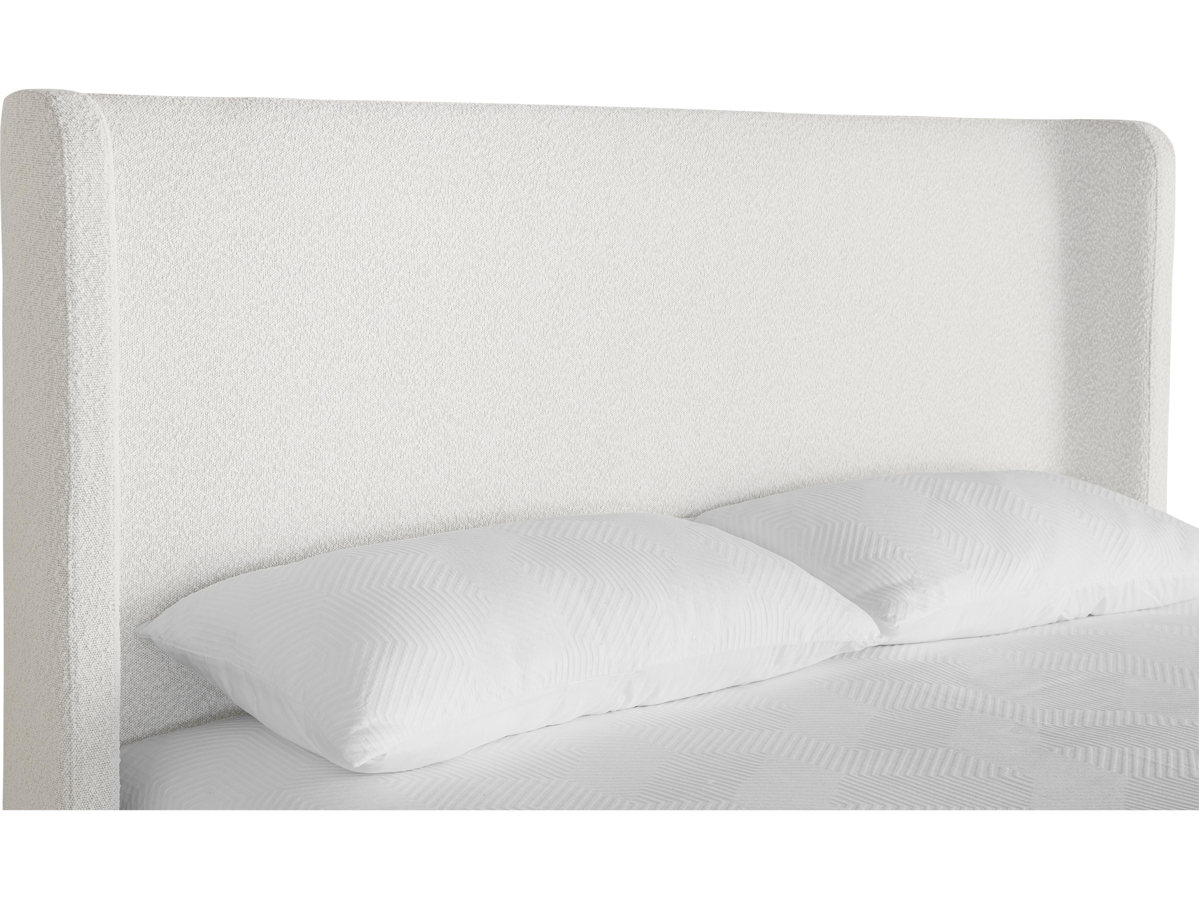 Sunpan Ives Cream Beige Upholstered Queen Panel Bed