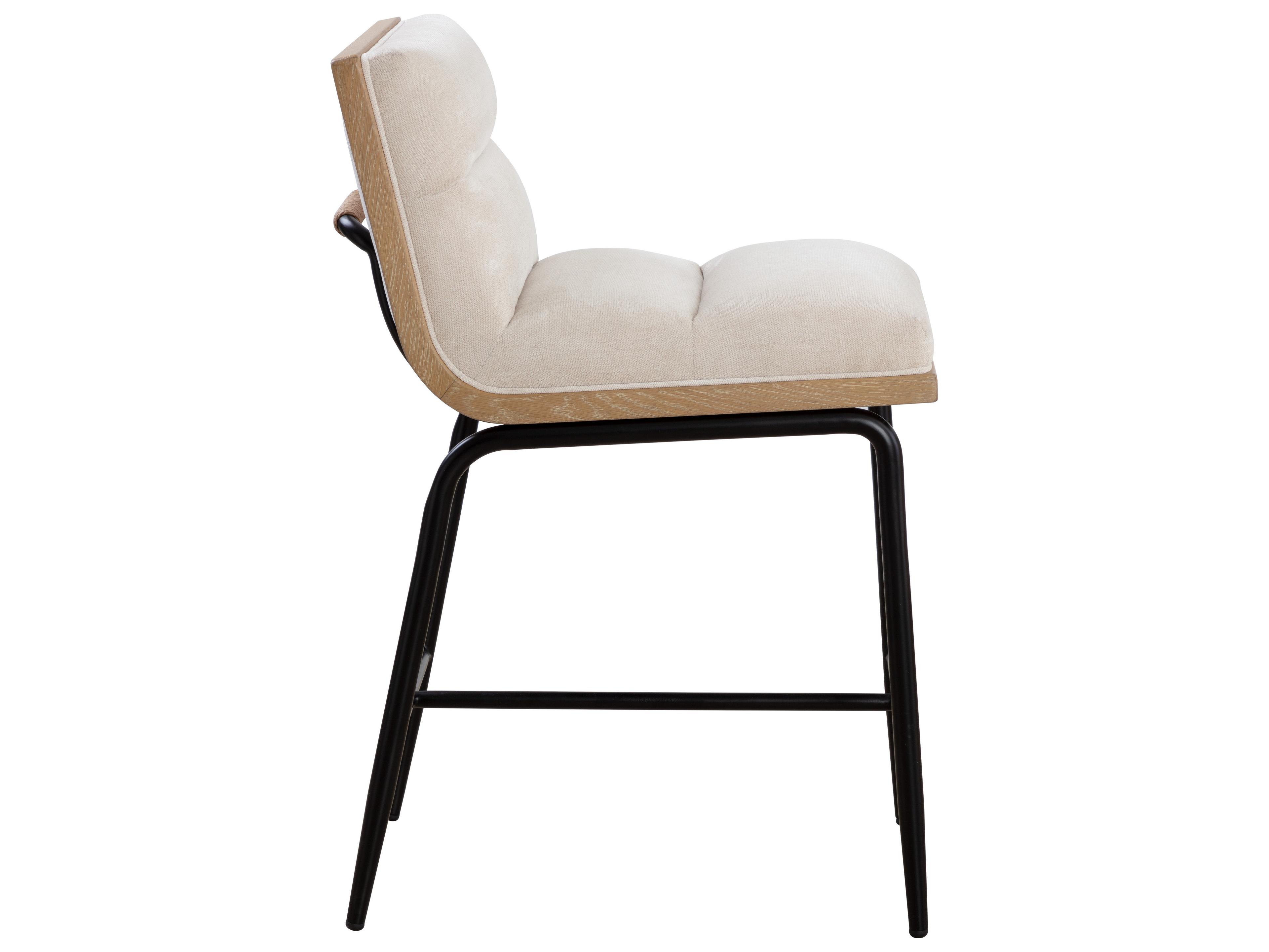 Sunpan Abilene Polo Club Muslin Upholstered Bar Stool