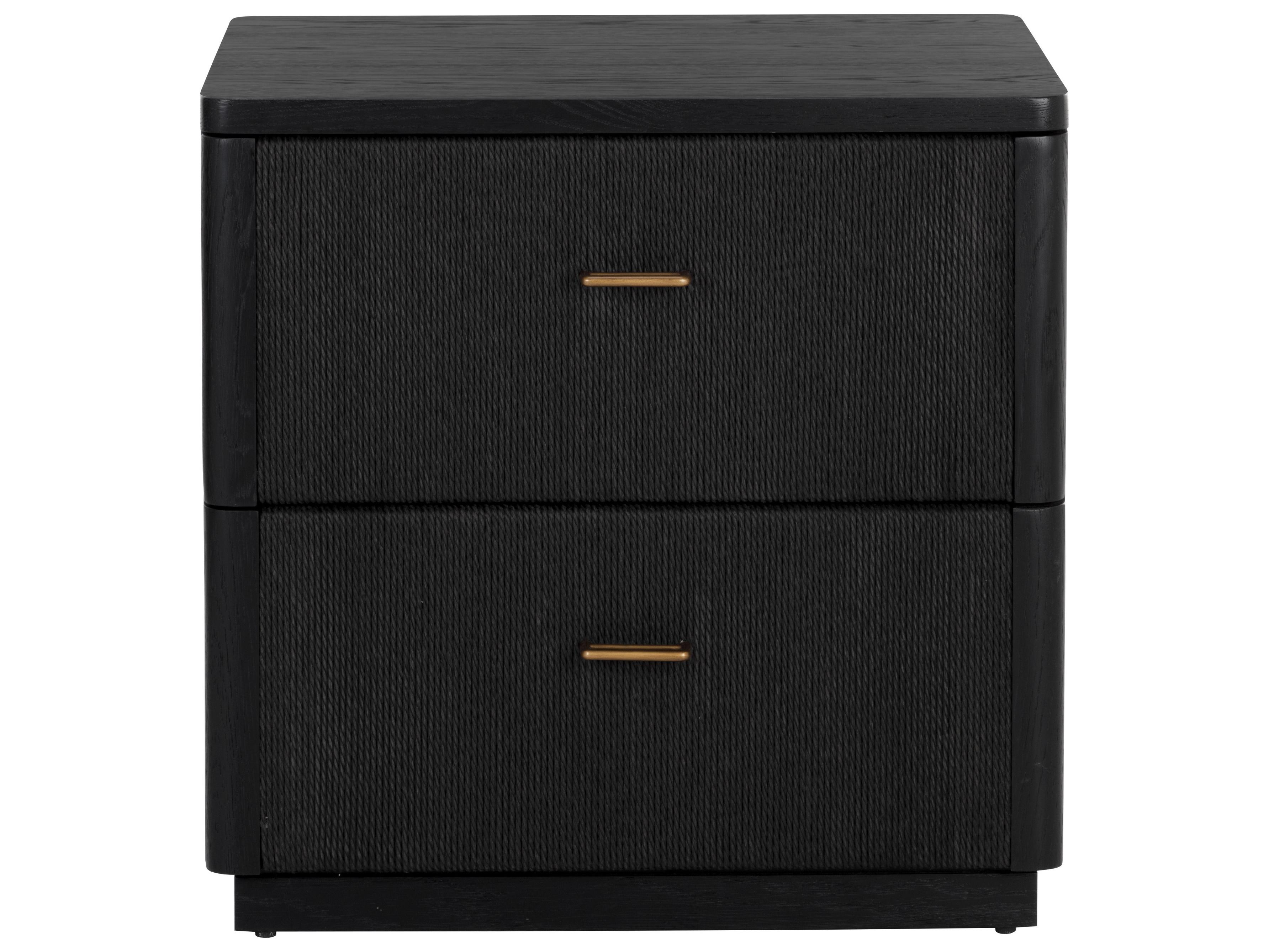 Sunpan Etienne 2-Drawers Oak Wood Nightstand