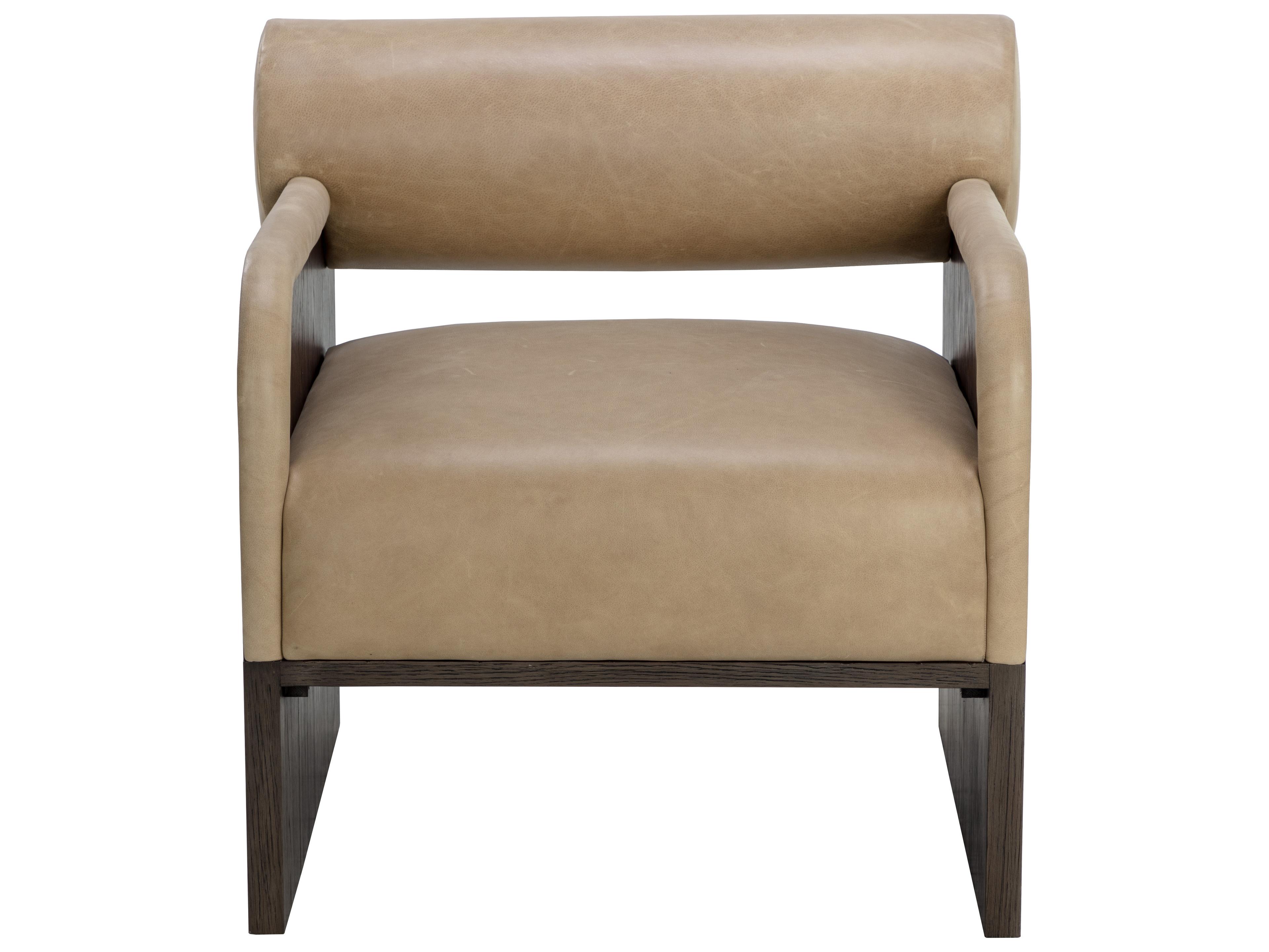 Sunpan Coburn Brown Leather Accent Chair