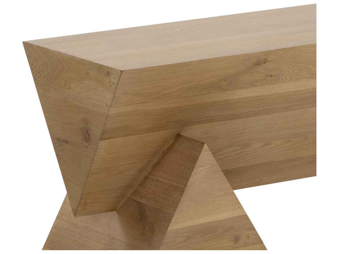 Sunpan Gregor Rustic Oak Accent Bench
