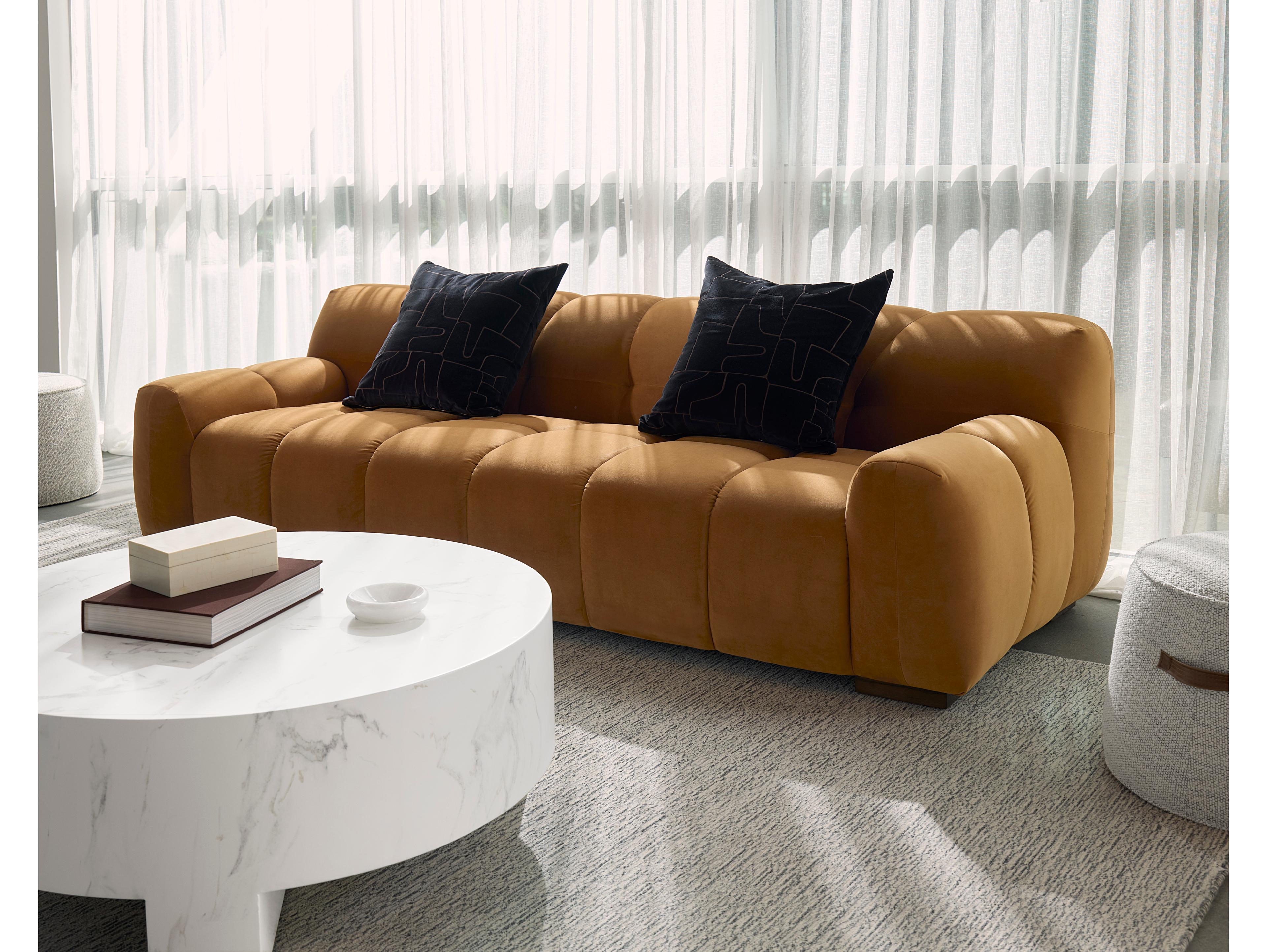 Sunpan Romy 100.5" Romy Sofa Meg Gold